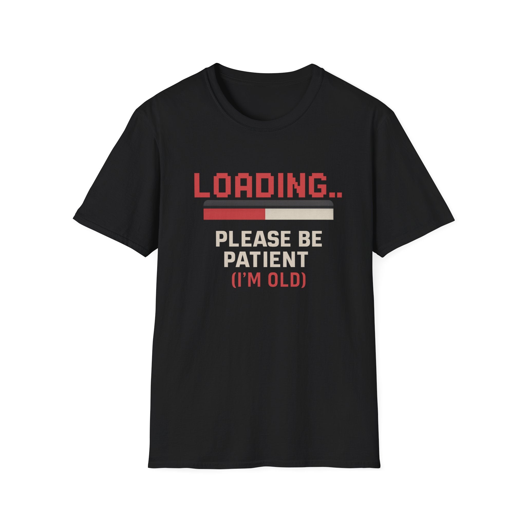 Loading... Please Be Patient T-Shirt, Funny Graphic Tee, Retro Gaming Shirt, Gift for Gamers, Birthday or Casual Wear