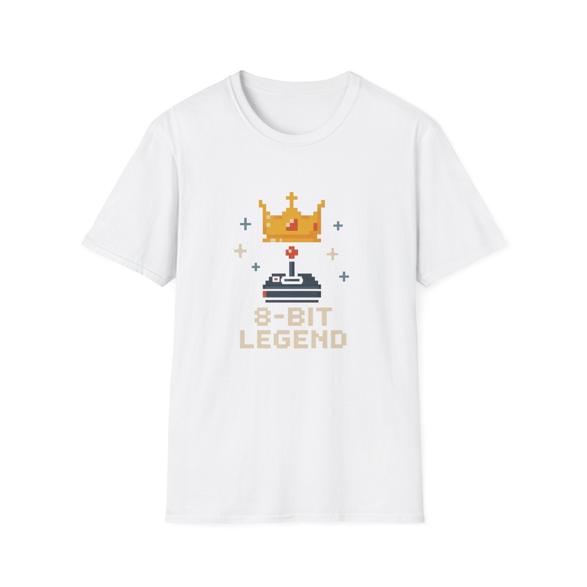 8-Bit Legend Unisex Softstyle T-Shirt | Retro Gaming Tee, Gamer Gift, Birthday Present, Casual Wear, Comic Con T-Shirt