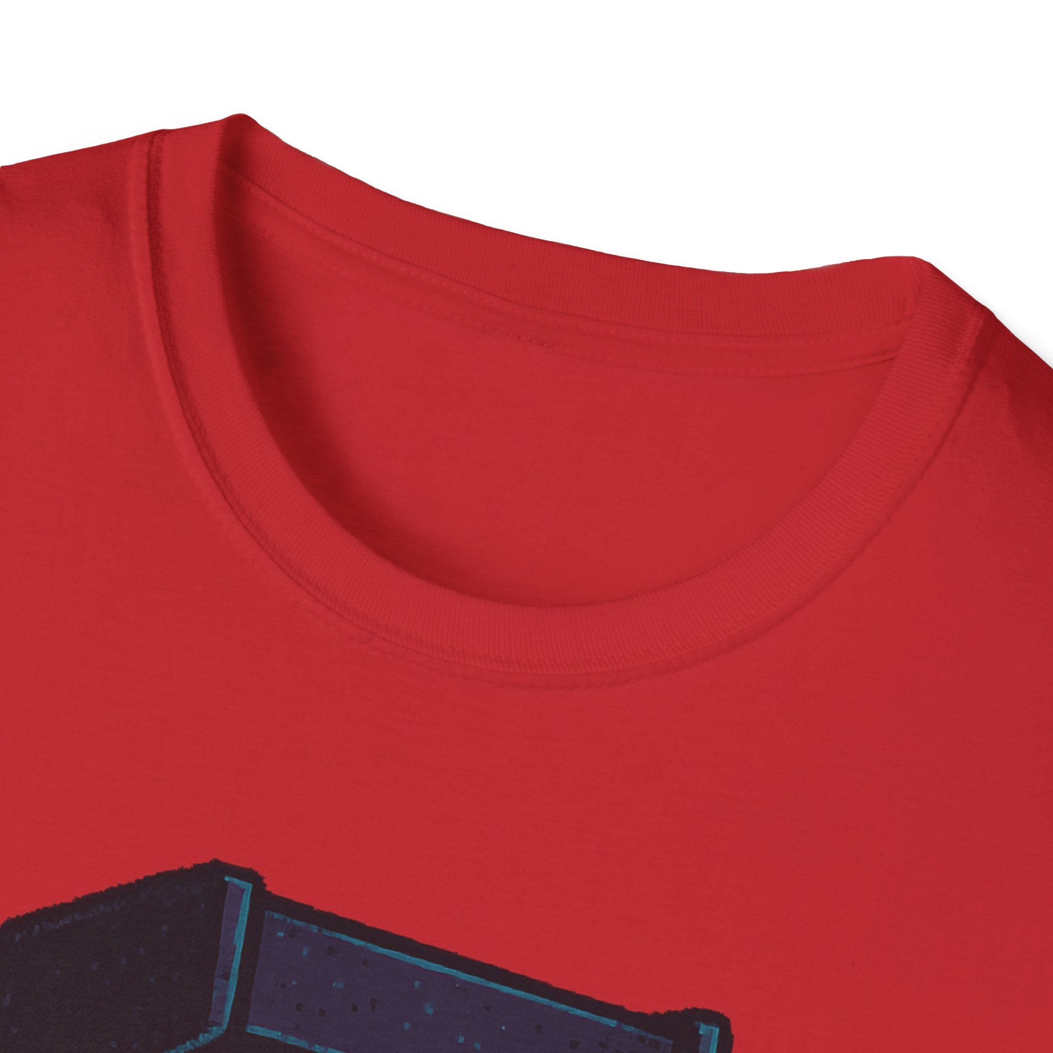 Retro Gaming Tee with Ghost Design, Unisex Softstyle T-Shirt, Perfect for Gamers, Birthday Gift, Halloween Costume, Casual Wear