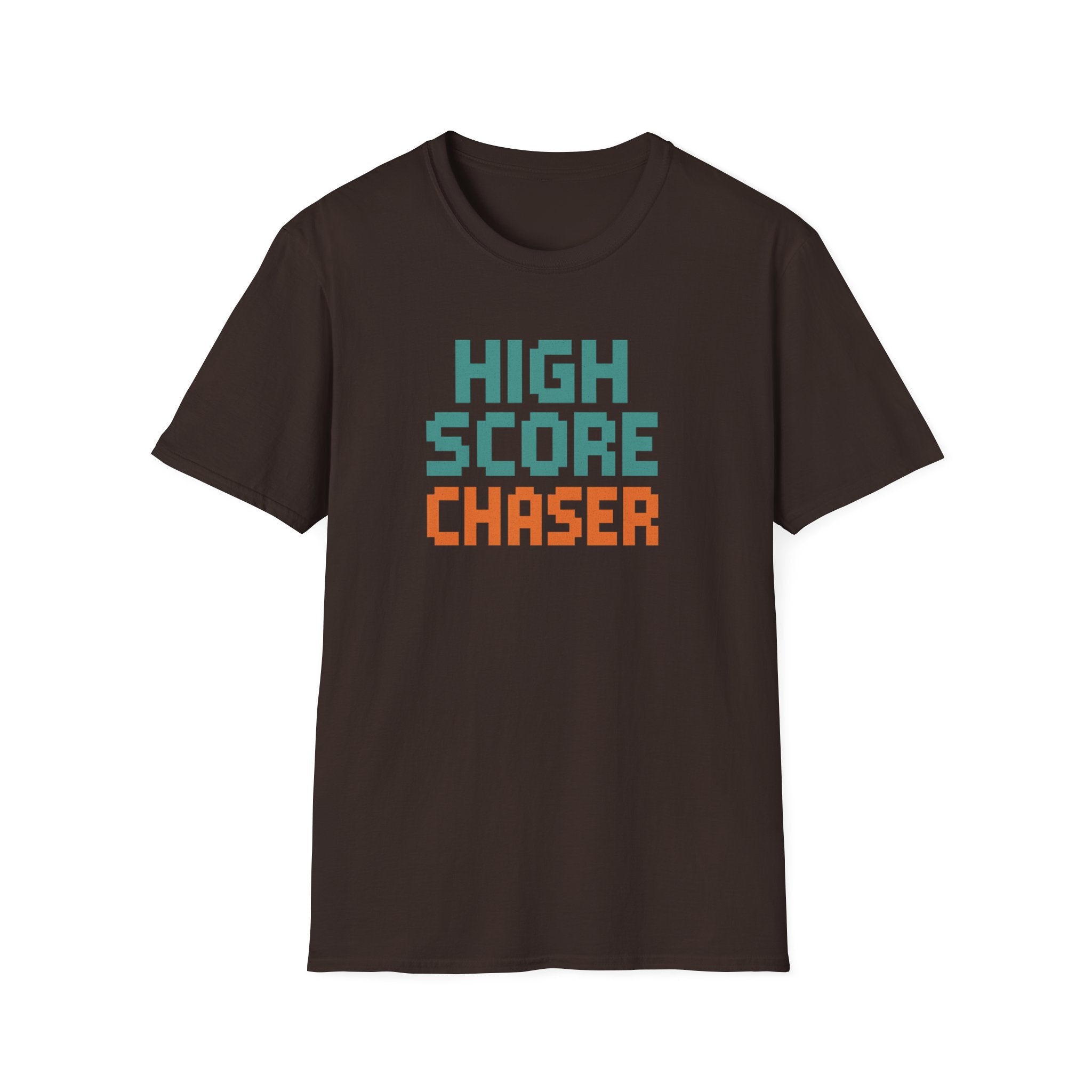 High Score Chaser T-Shirt - Retro Gamer Tee, Cute Gift for Gamers, Birthday, Christmas, Unisex Softstyle Tee