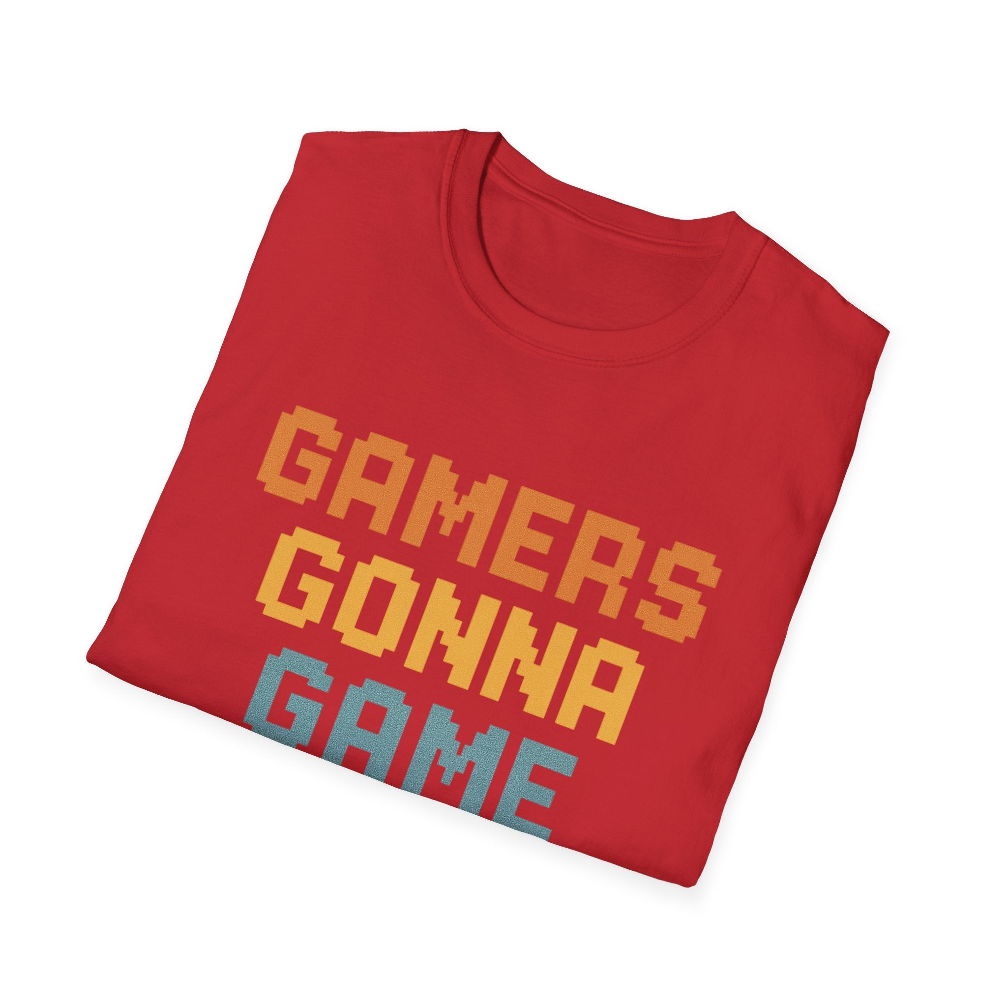 Gamers Gonna Game T-Shirt, Unisex Softstyle Tee, Gamer Gift, Fun Casual Wear, Gaming Merchandise, Comfortable Gaming Shirt