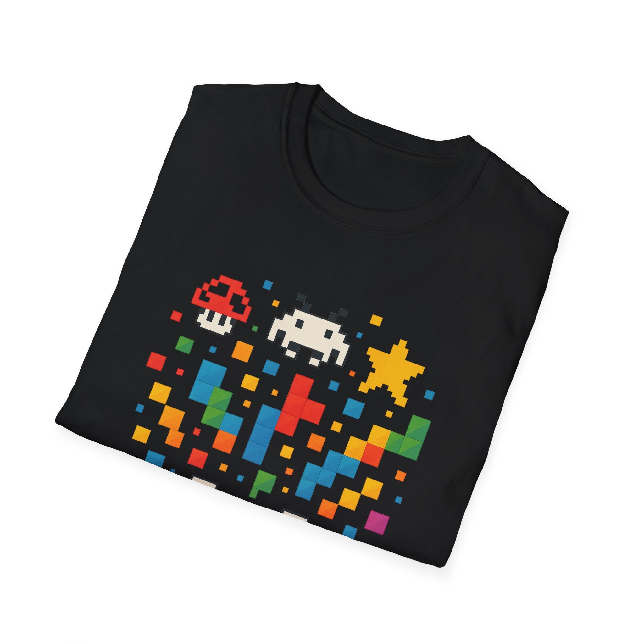Retro Gamer Unisex T-Shirt, Video Game Tee, Gaming Gift, Fun Shirt for Gamers, Pixel Art T-Shirt, Birthday Gift