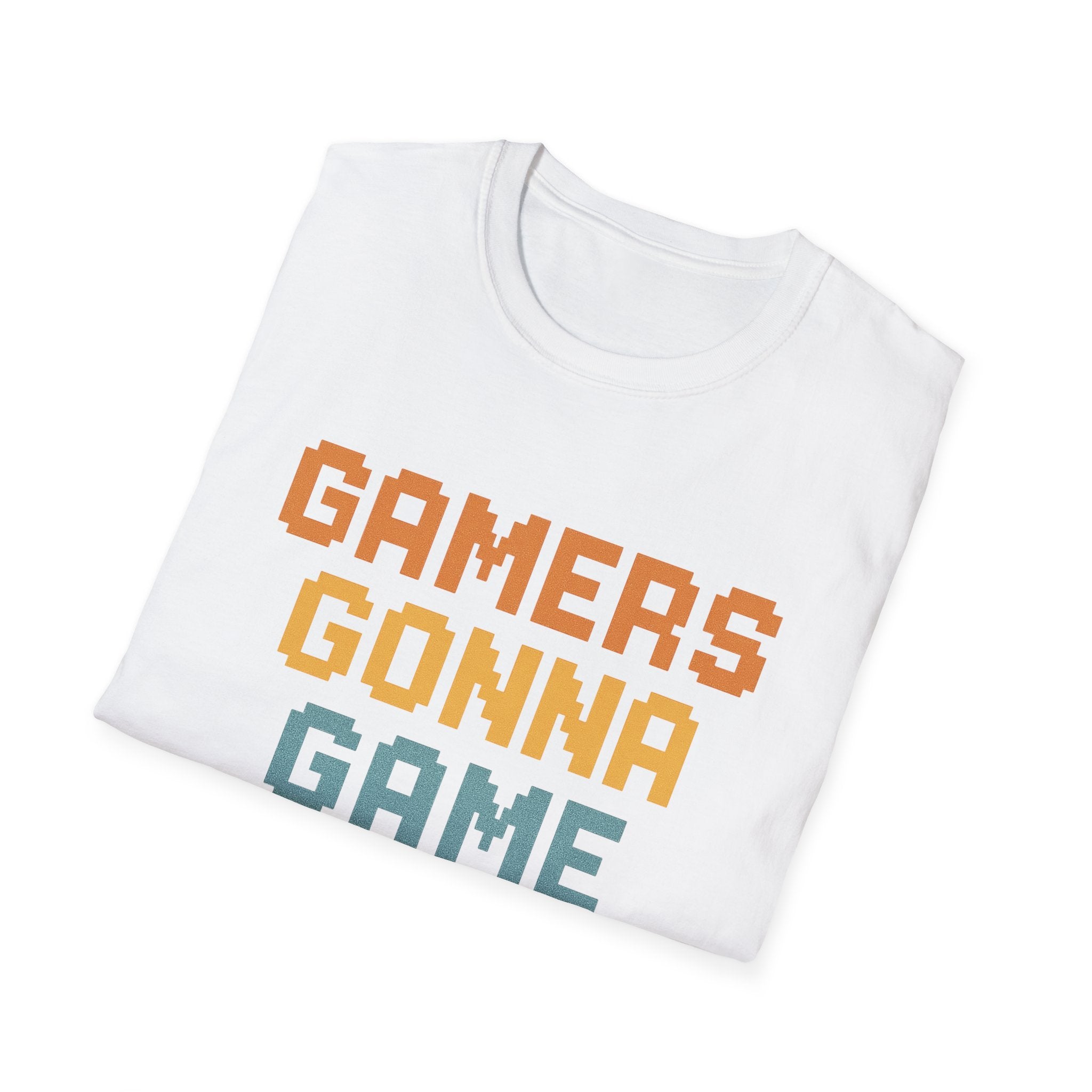 Gamers Gonna Game T-Shirt, Unisex Softstyle Tee, Gamer Gift, Fun Casual Wear, Gaming Merchandise, Comfortable Gaming Shirt
