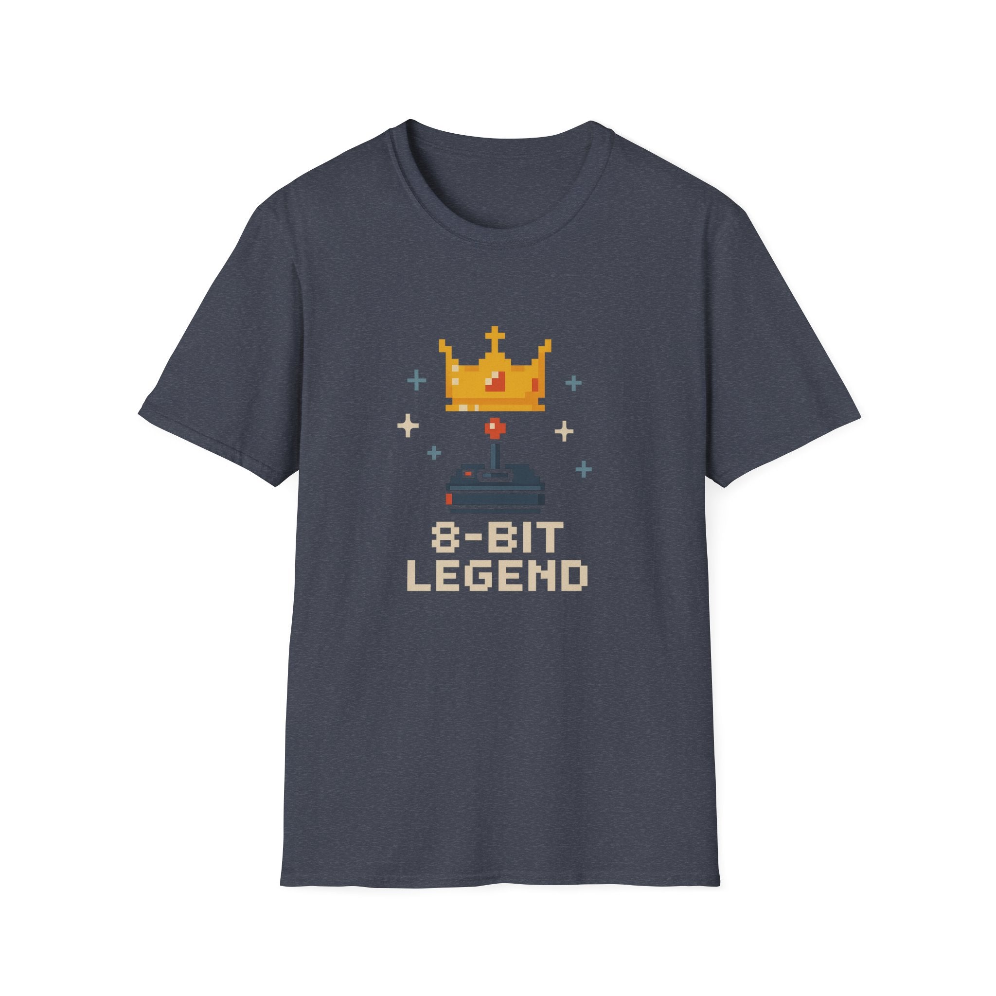 8-Bit Legend Unisex Softstyle T-Shirt | Retro Gaming Tee, Gamer Gift, Birthday Present, Casual Wear, Comic Con T-Shirt