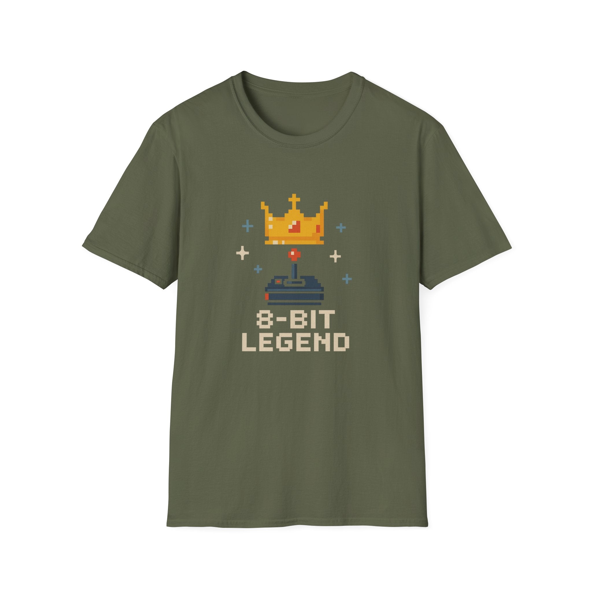 8-Bit Legend Unisex Softstyle T-Shirt | Retro Gaming Tee, Gamer Gift, Birthday Present, Casual Wear, Comic Con T-Shirt