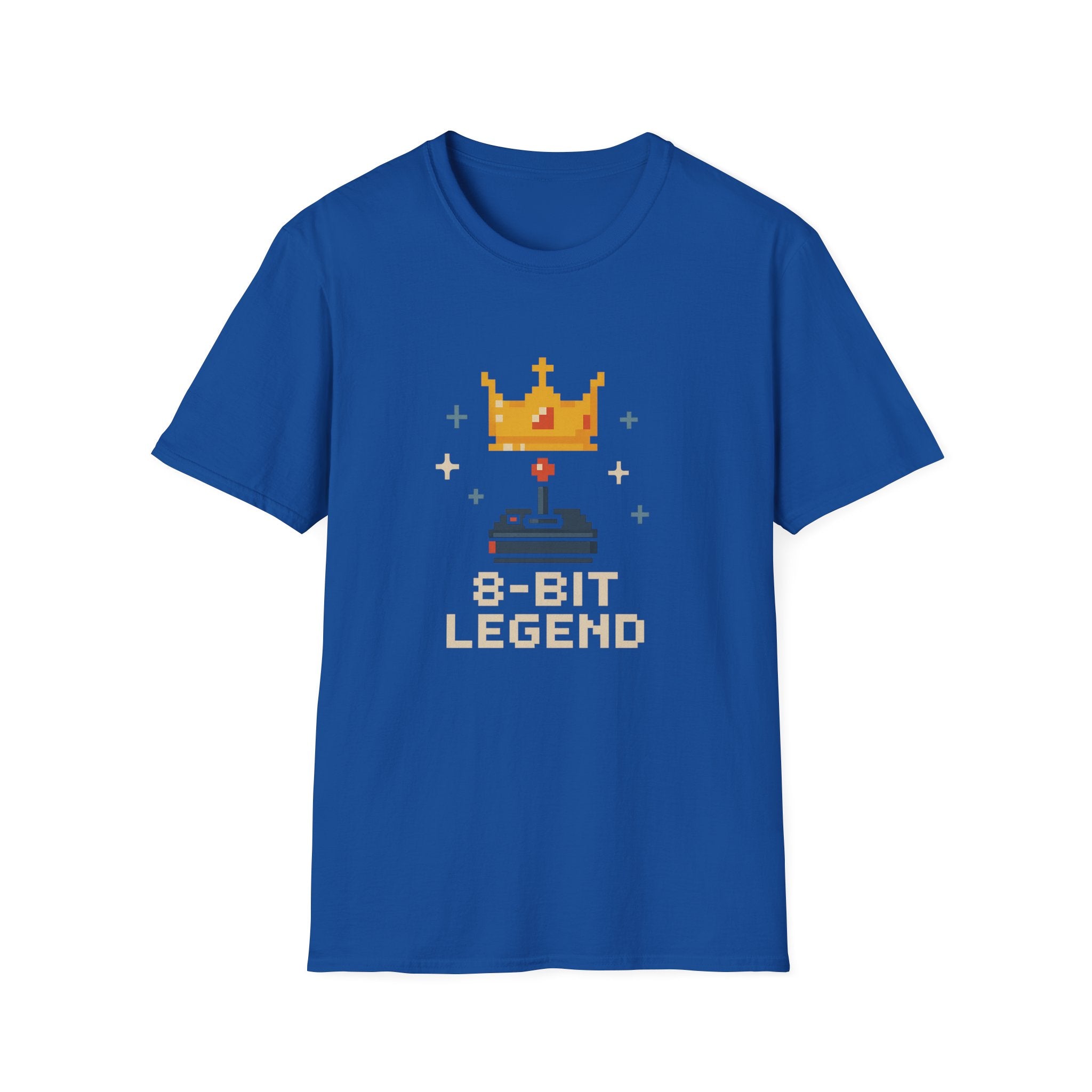 8-Bit Legend Unisex Softstyle T-Shirt | Retro Gaming Tee, Gamer Gift, Birthday Present, Casual Wear, Comic Con T-Shirt