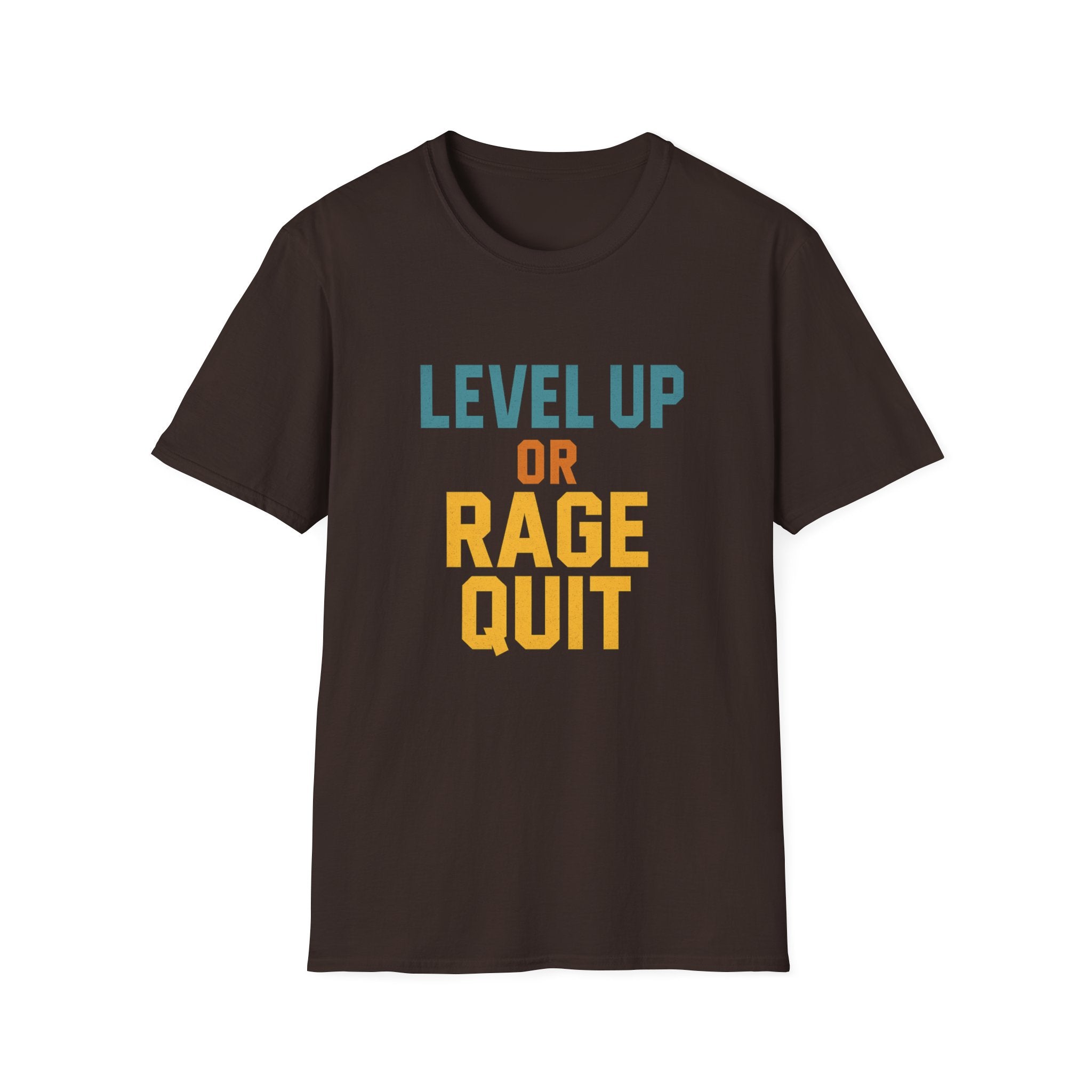 Level Up or Rage Quit Gamer T-Shirt, Unisex Tee for Gamers, Casual Wear, Gift for Gamers, Birthday Gift
