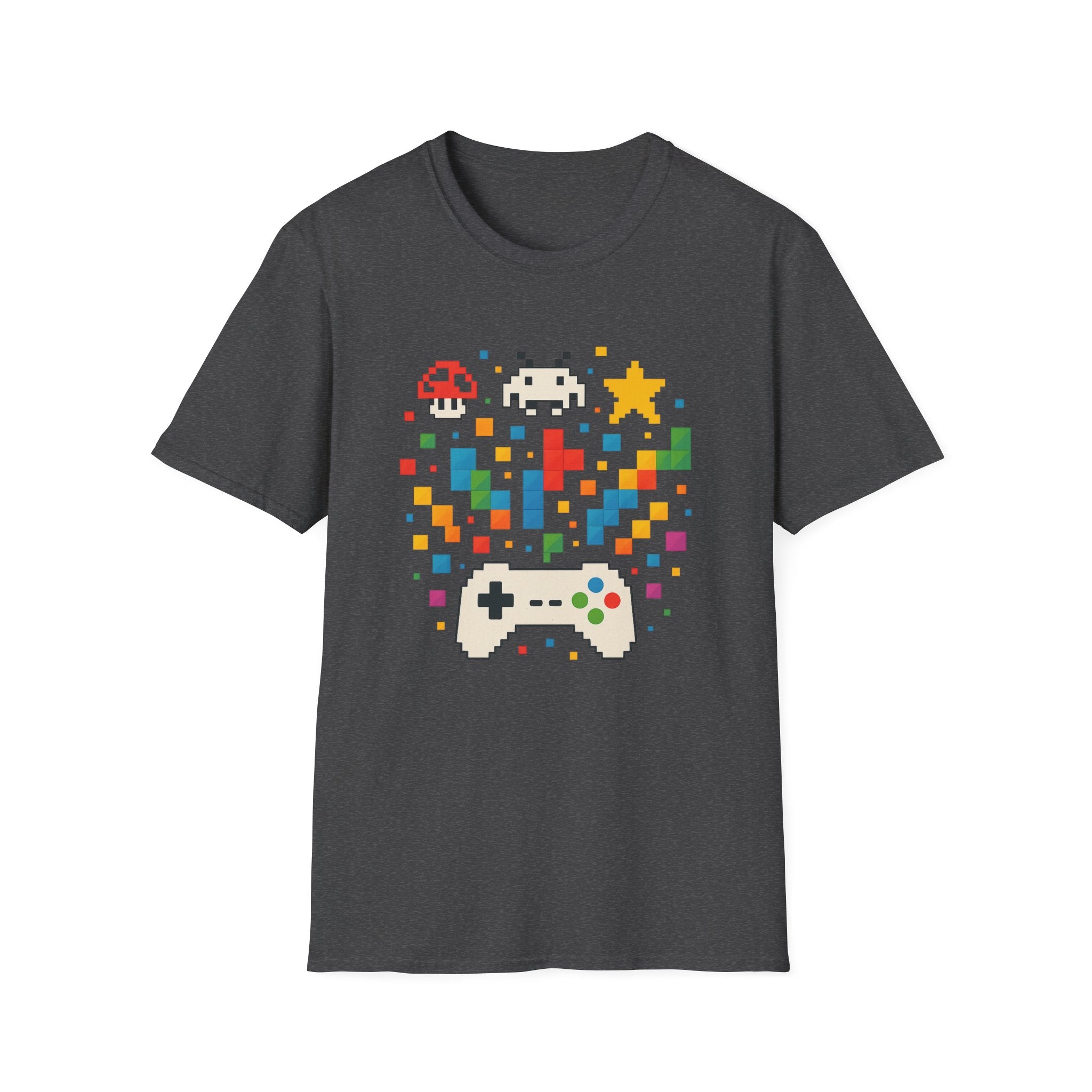 Retro Gamer Unisex T-Shirt, Video Game Tee, Gaming Gift, Fun Shirt for Gamers, Pixel Art T-Shirt, Birthday Gift