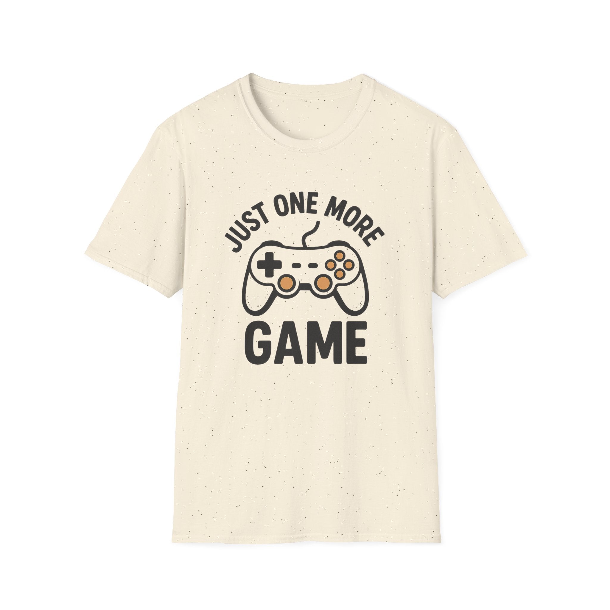 Just One More Game Unisex Softstyle T-Shirt, Gamer Tee, Video Game Shirt, Gift for Gamers, Casual Wear, Birthday Present
