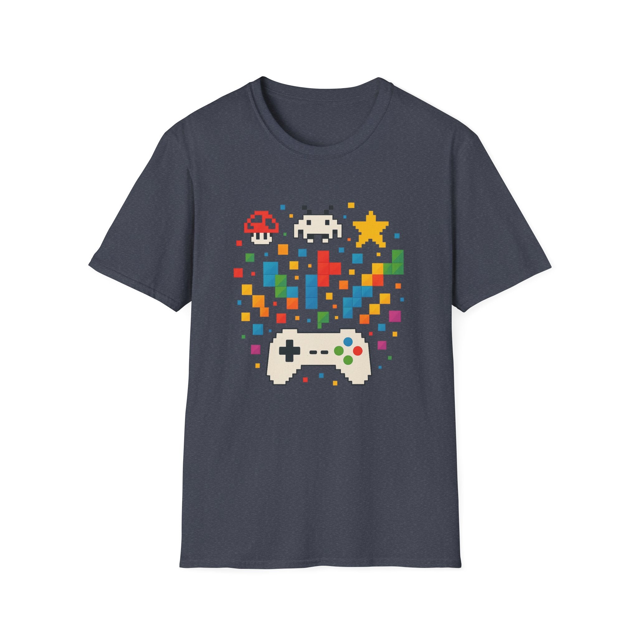 Retro Gamer Unisex T-Shirt, Video Game Tee, Gaming Gift, Fun Shirt for Gamers, Pixel Art T-Shirt, Birthday Gift
