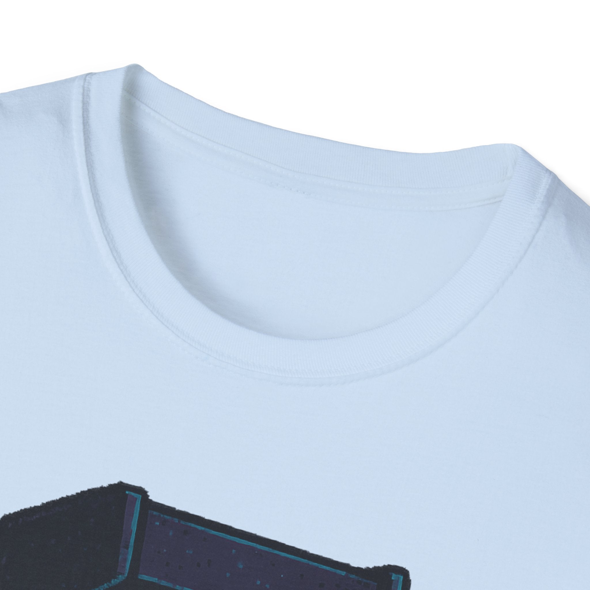 Retro Gaming Tee with Ghost Design, Unisex Softstyle T-Shirt, Perfect for Gamers, Birthday Gift, Halloween Costume, Casual Wear