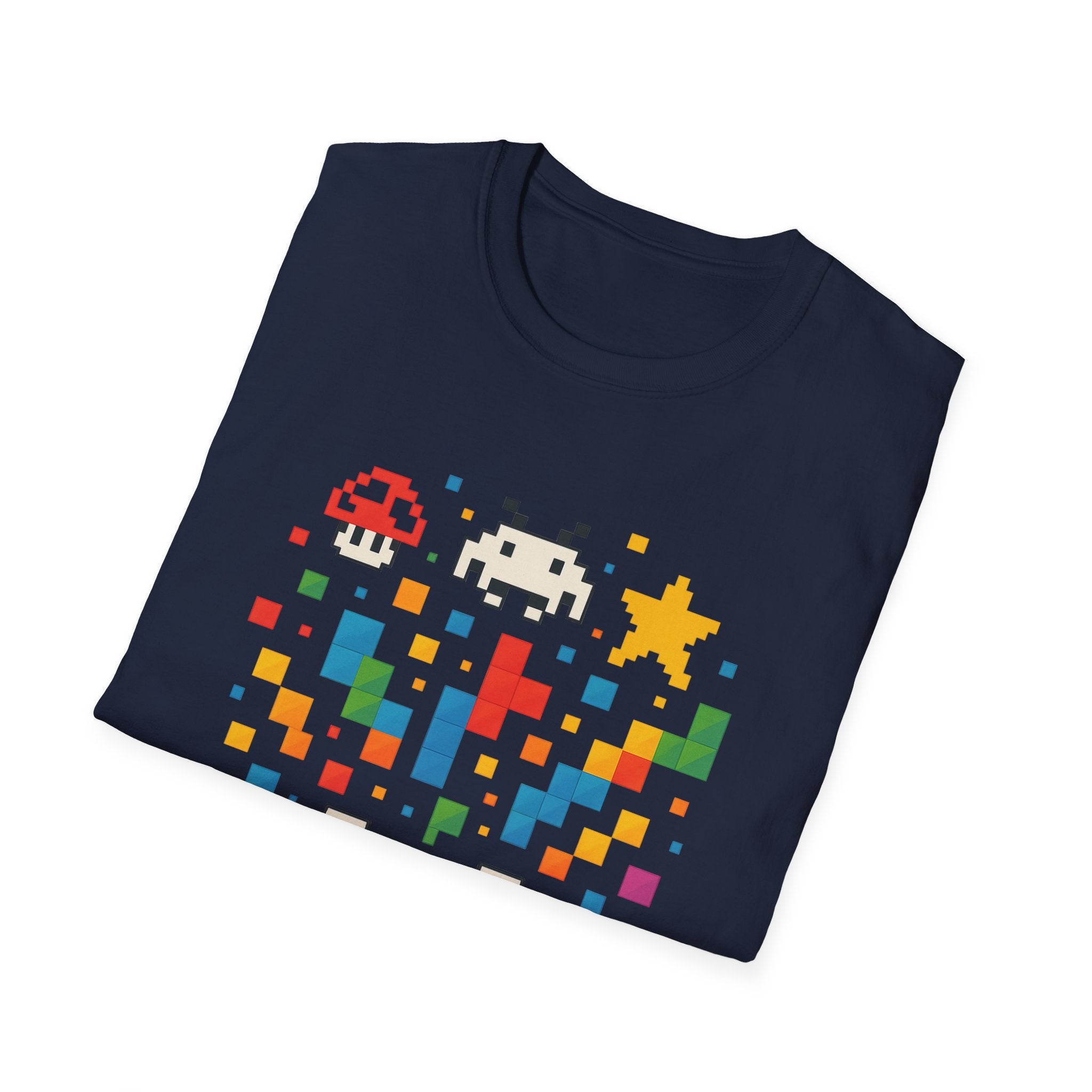 Retro Gamer Unisex T-Shirt, Video Game Tee, Gaming Gift, Fun Shirt for Gamers, Pixel Art T-Shirt, Birthday Gift