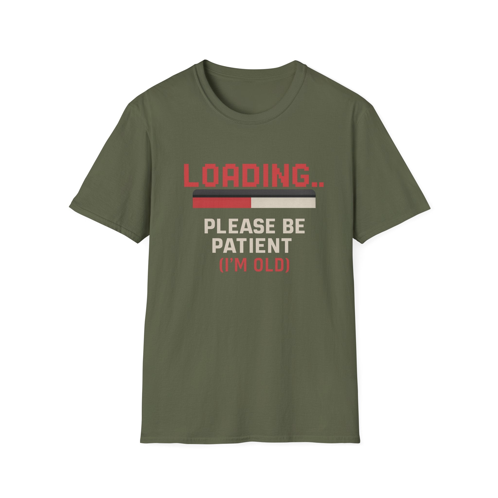 Loading... Please Be Patient T-Shirt, Funny Graphic Tee, Retro Gaming Shirt, Gift for Gamers, Birthday or Casual Wear