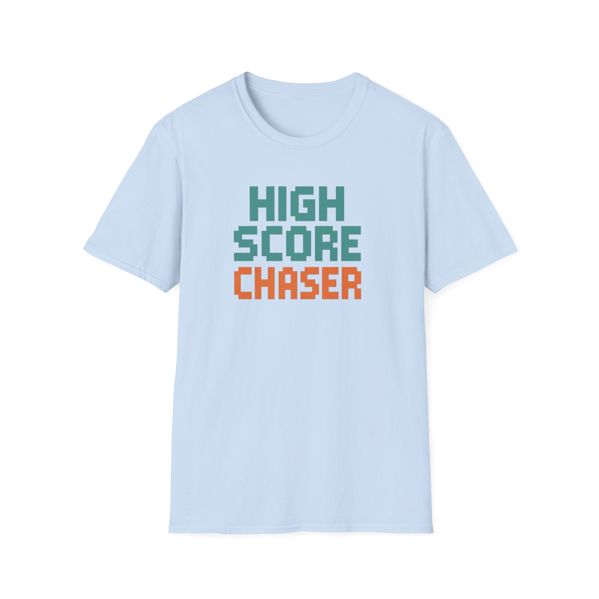 High Score Chaser T-Shirt - Retro Gamer Tee, Cute Gift for Gamers, Birthday, Christmas, Unisex Softstyle Tee