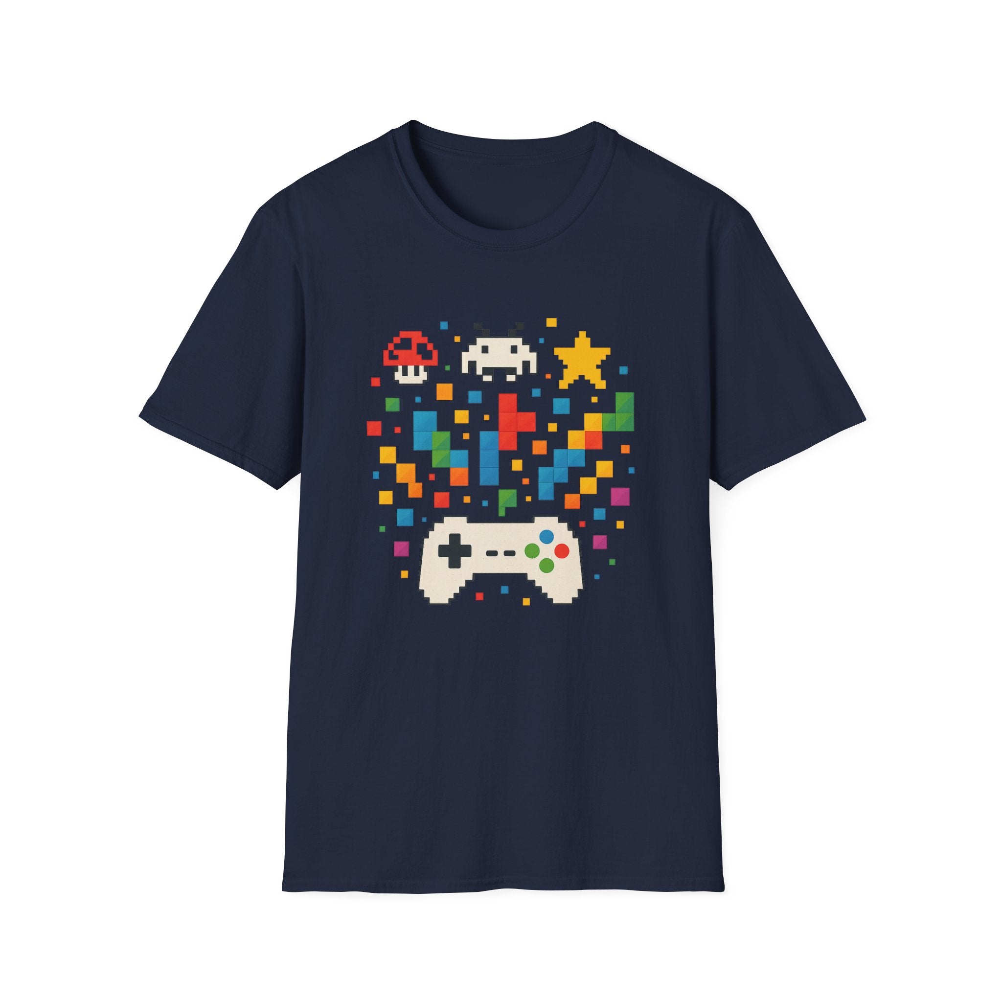 Retro Gamer Unisex T-Shirt, Video Game Tee, Gaming Gift, Fun Shirt for Gamers, Pixel Art T-Shirt, Birthday Gift