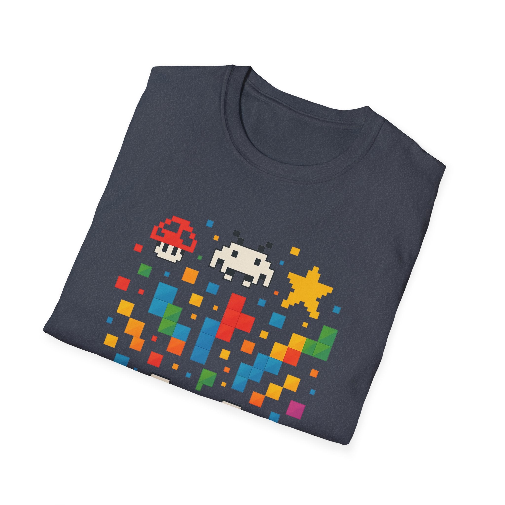 Retro Gamer Unisex T-Shirt, Video Game Tee, Gaming Gift, Fun Shirt for Gamers, Pixel Art T-Shirt, Birthday Gift