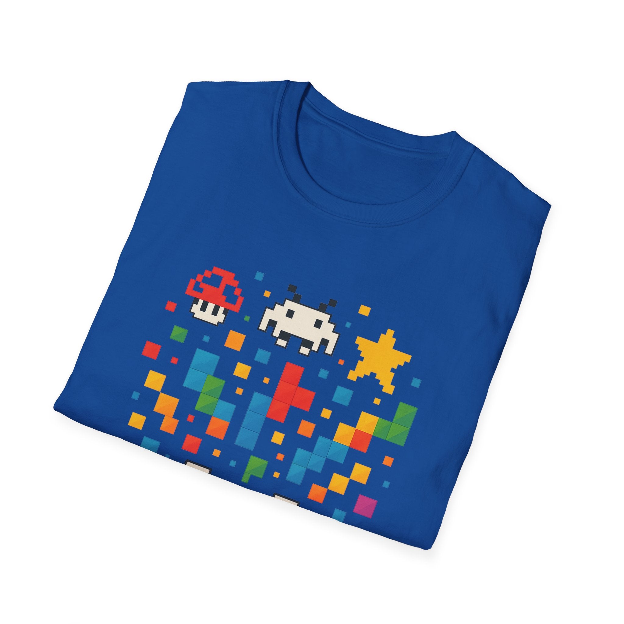 Retro Gamer Unisex T-Shirt, Video Game Tee, Gaming Gift, Fun Shirt for Gamers, Pixel Art T-Shirt, Birthday Gift