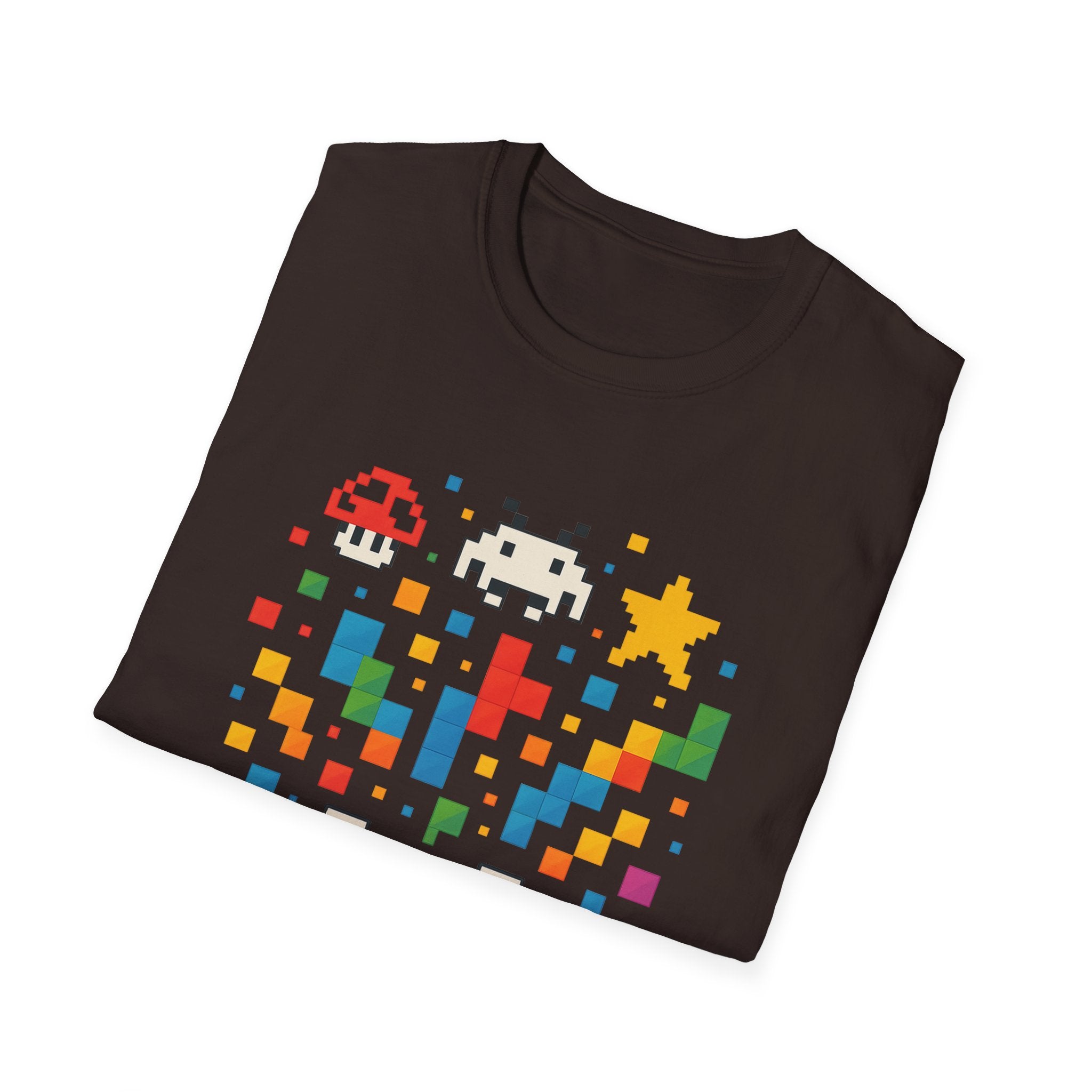 Retro Gamer Unisex T-Shirt, Video Game Tee, Gaming Gift, Fun Shirt for Gamers, Pixel Art T-Shirt, Birthday Gift