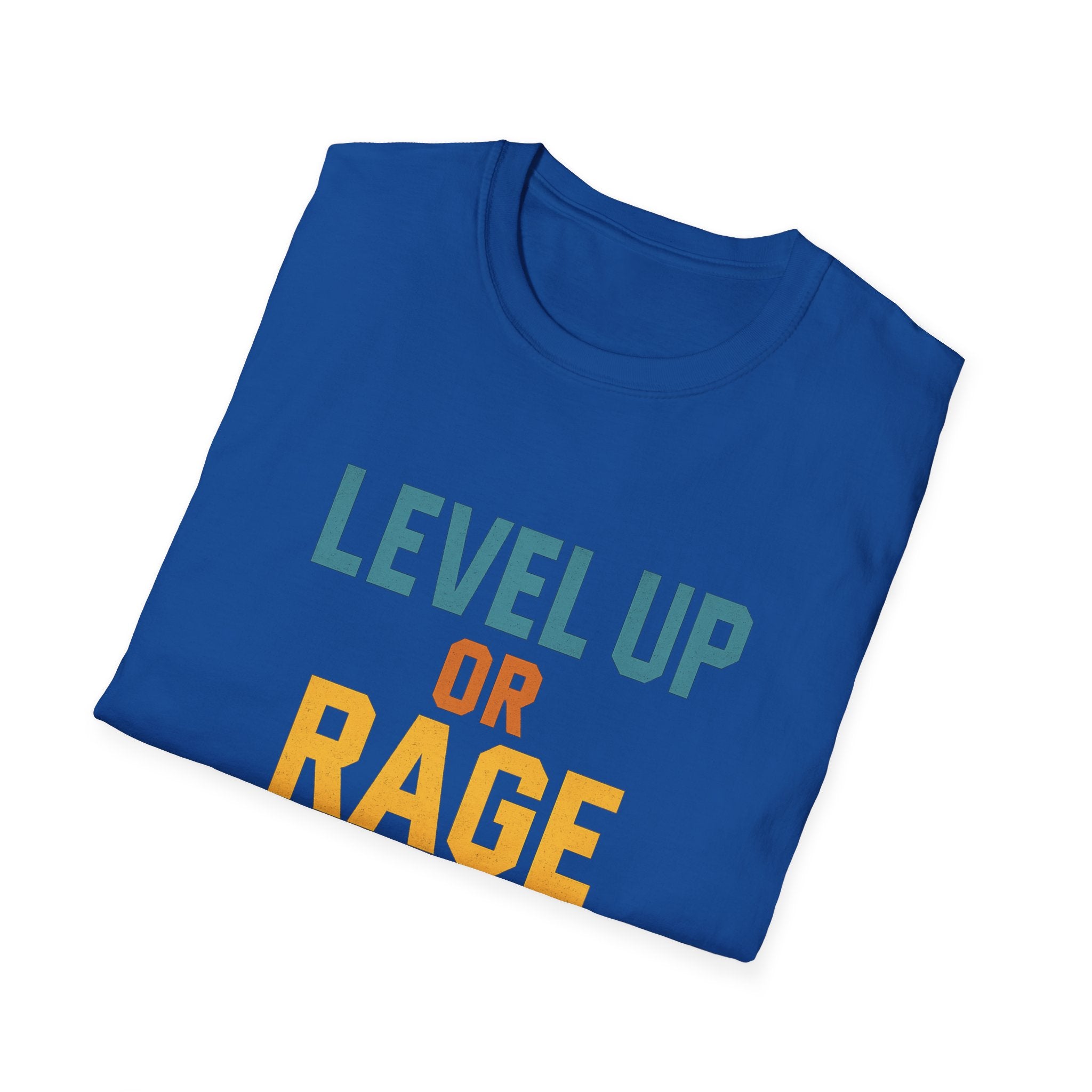 Level Up or Rage Quit Gamer T-Shirt, Unisex Tee for Gamers, Casual Wear, Gift for Gamers, Birthday Gift