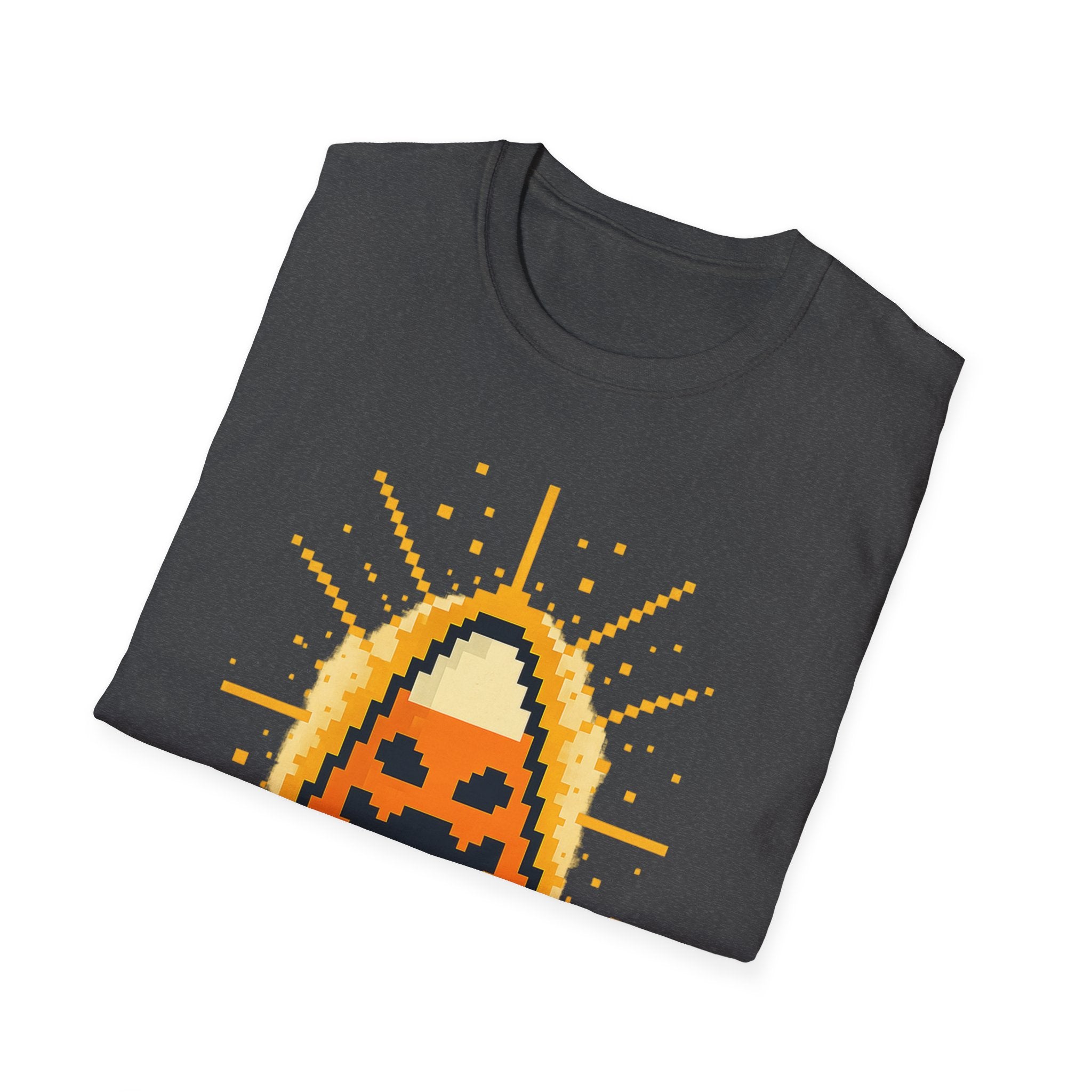 Halloween Pixel Art T-Shirt, Spooky Candy Tee, Unisex Graphic Tee for Fall, Pixelated Pumpkin Shirt, Halloween Party Wear, Trick or [...]