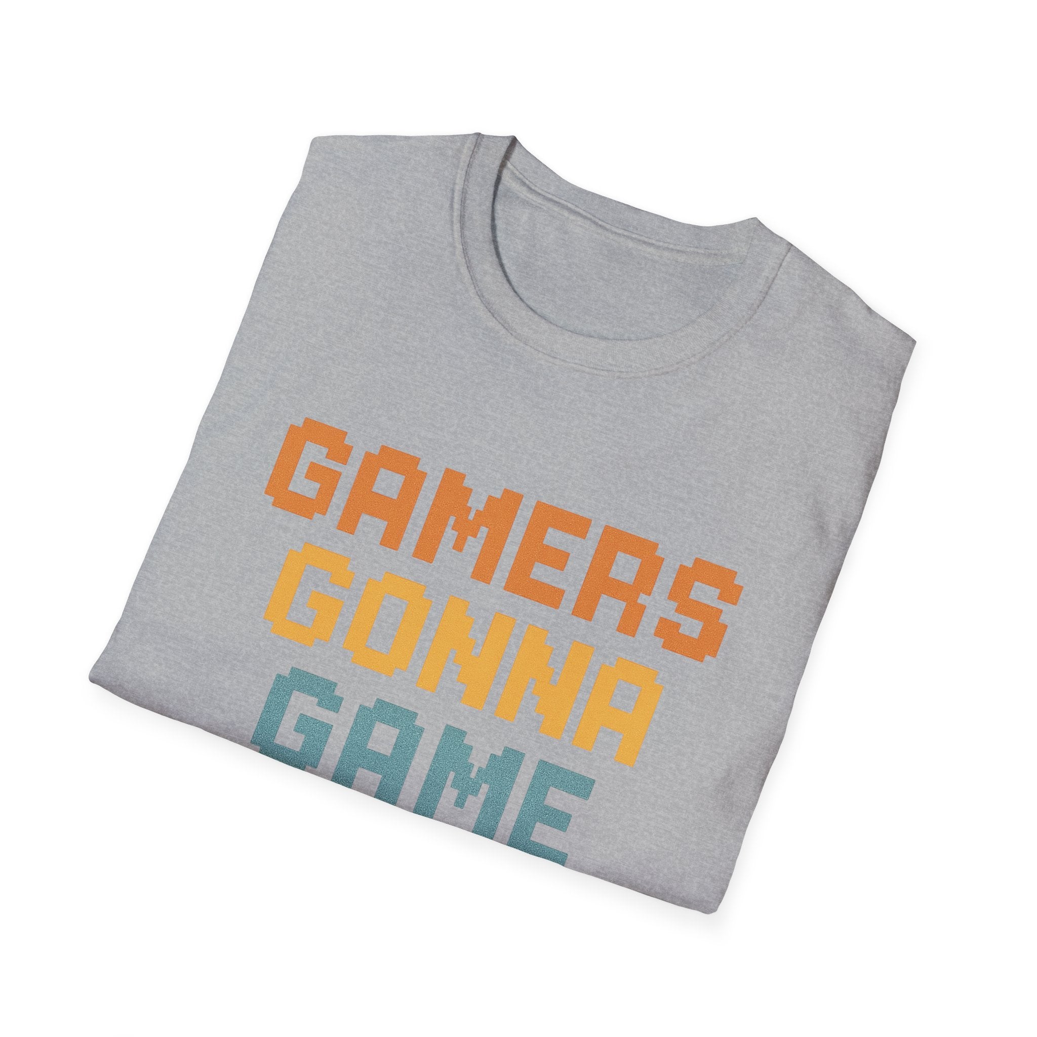 Gamers Gonna Game T-Shirt, Unisex Softstyle Tee, Gamer Gift, Fun Casual Wear, Gaming Merchandise, Comfortable Gaming Shirt