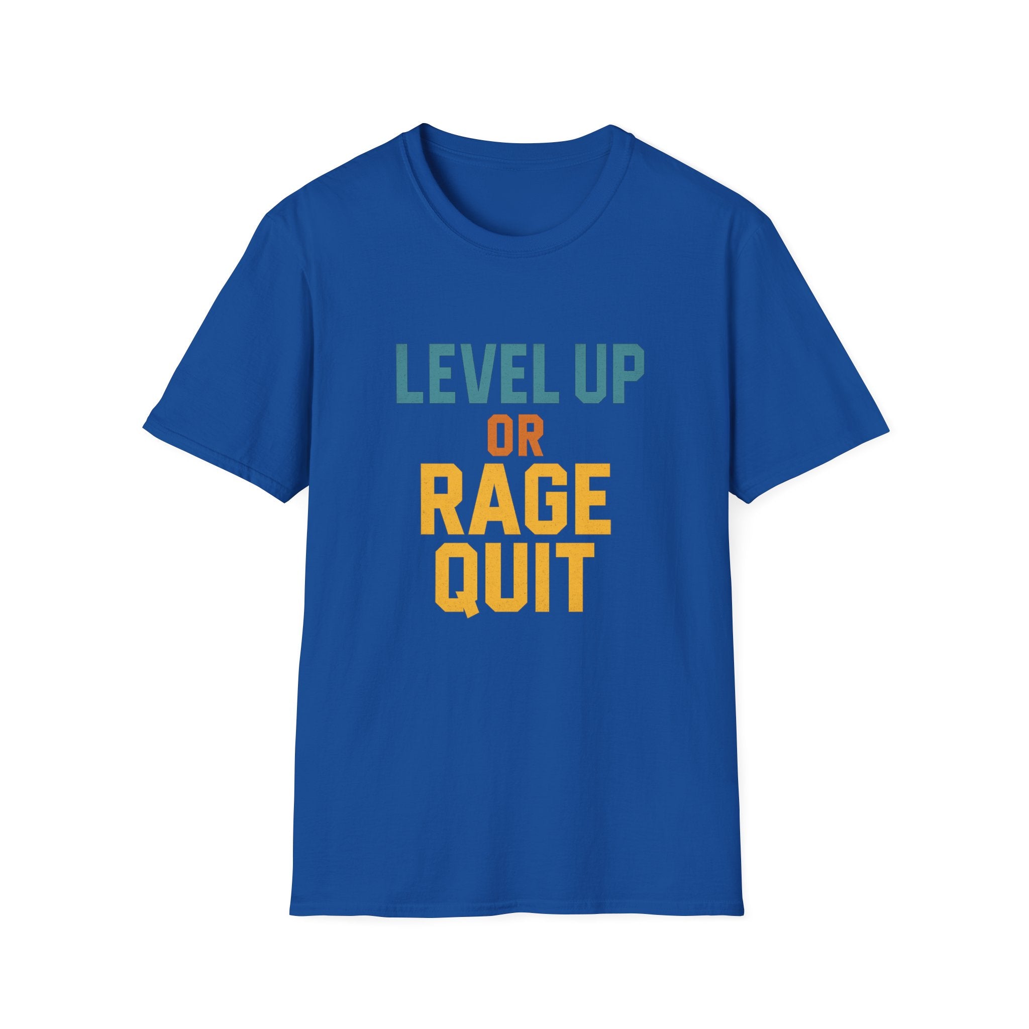 Level Up or Rage Quit Gamer T-Shirt, Unisex Tee for Gamers, Casual Wear, Gift for Gamers, Birthday Gift