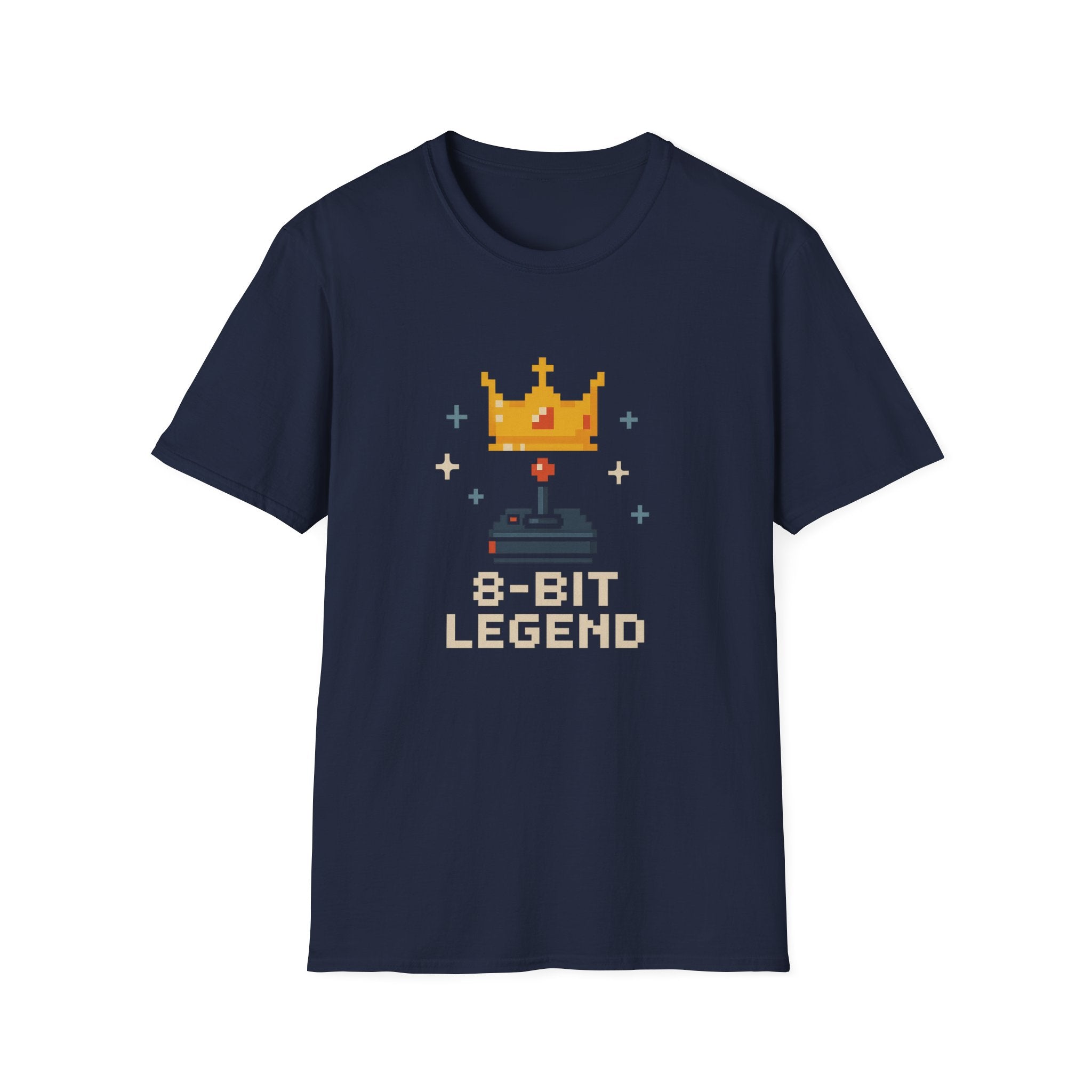 8-Bit Legend Unisex Softstyle T-Shirt | Retro Gaming Tee, Gamer Gift, Birthday Present, Casual Wear, Comic Con T-Shirt