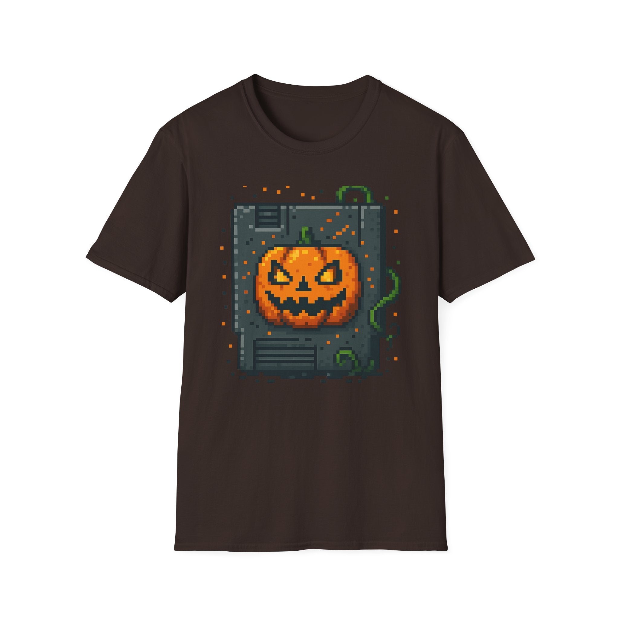 Halloween Inspired Unisex Softstyle T-Shirt, Spooky Graphic Tee, Fall Fashion, Trick or Treat Shirt, Pumpkin Design, Casual Wear