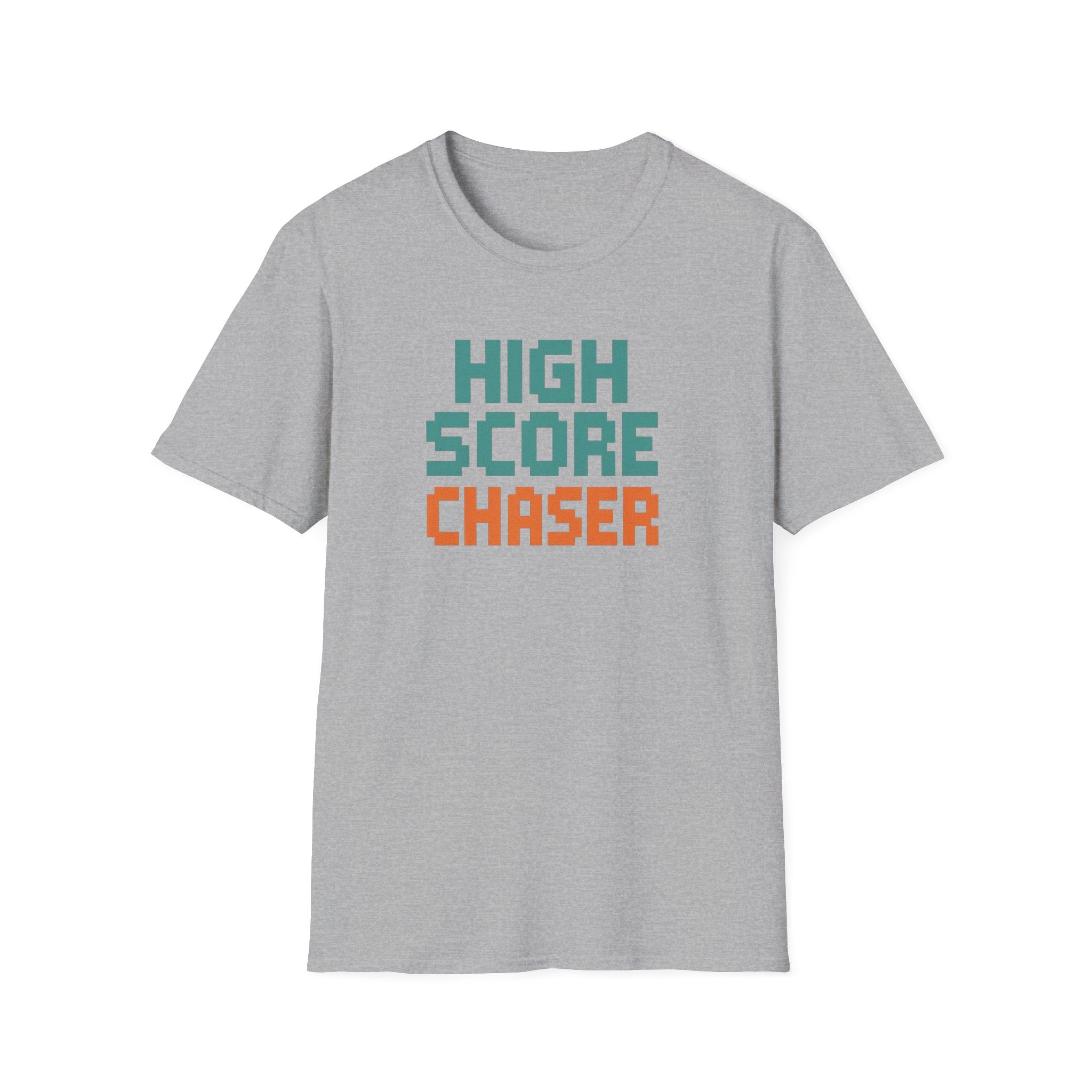 High Score Chaser T-Shirt - Retro Gamer Tee, Cute Gift for Gamers, Birthday, Christmas, Unisex Softstyle Tee