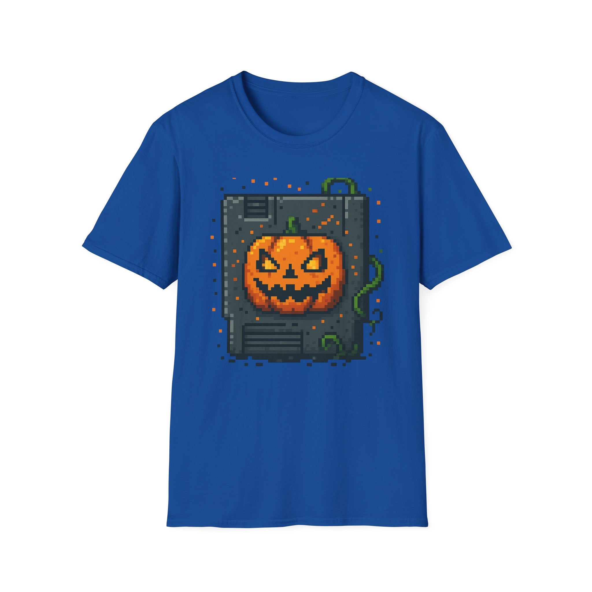 Halloween Inspired Unisex Softstyle T-Shirt, Spooky Graphic Tee, Fall Fashion, Trick or Treat Shirt, Pumpkin Design, Casual Wear