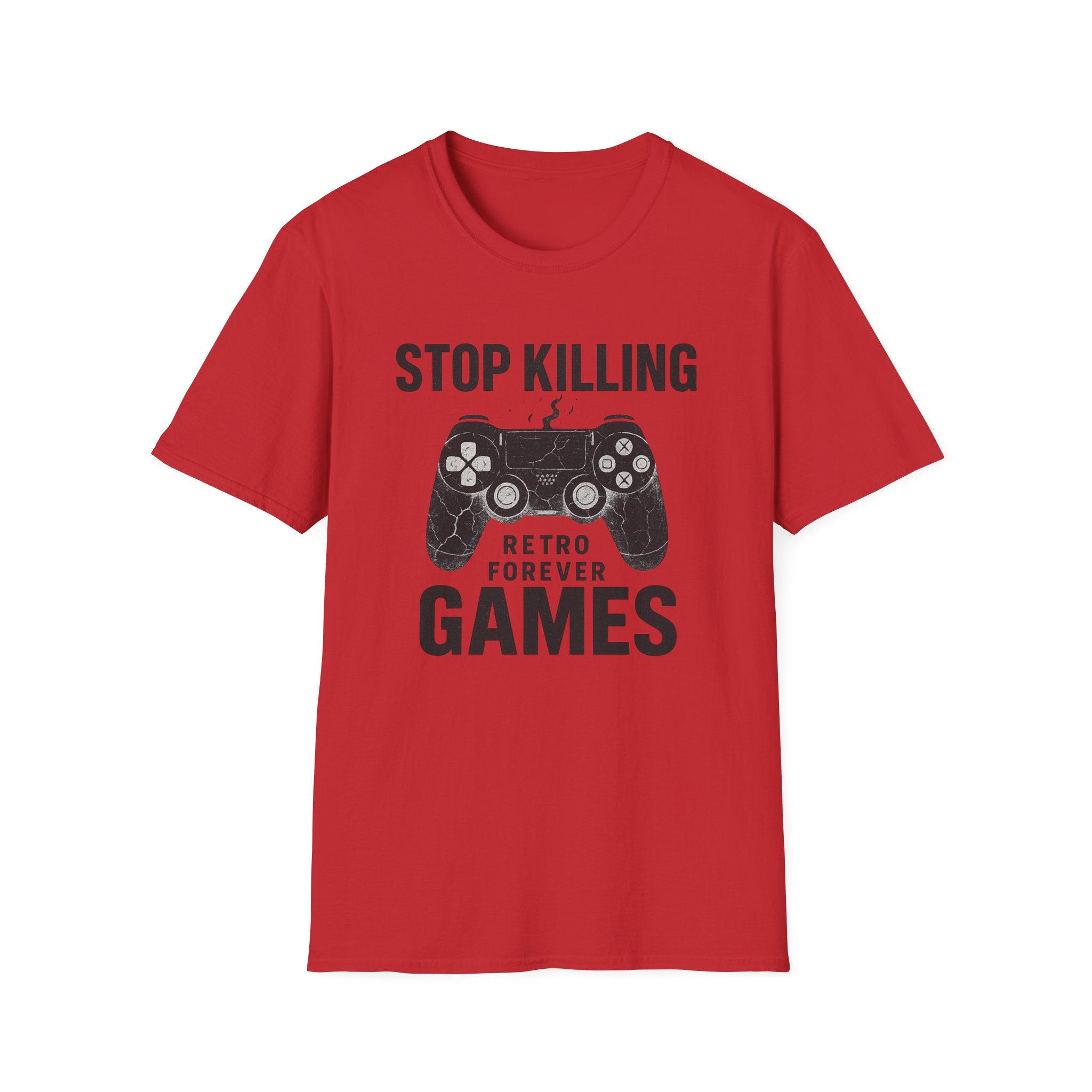 Retro Gaming T-Shirt, Stop Killing Games Tee, Gamer Gift, Video Game Apparel, Unisex Softstyle Shirt, Perfect for Birthdays, Holidays