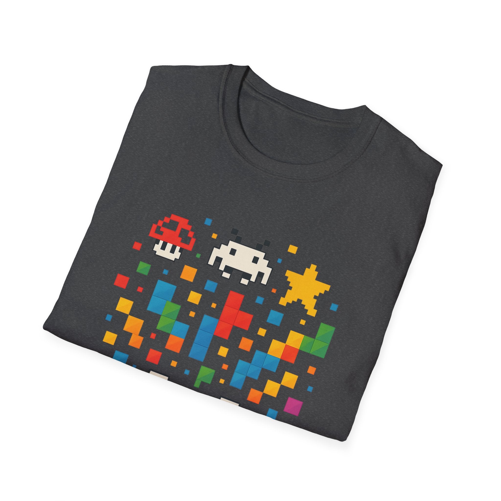 Retro Gamer Unisex T-Shirt, Video Game Tee, Gaming Gift, Fun Shirt for Gamers, Pixel Art T-Shirt, Birthday Gift
