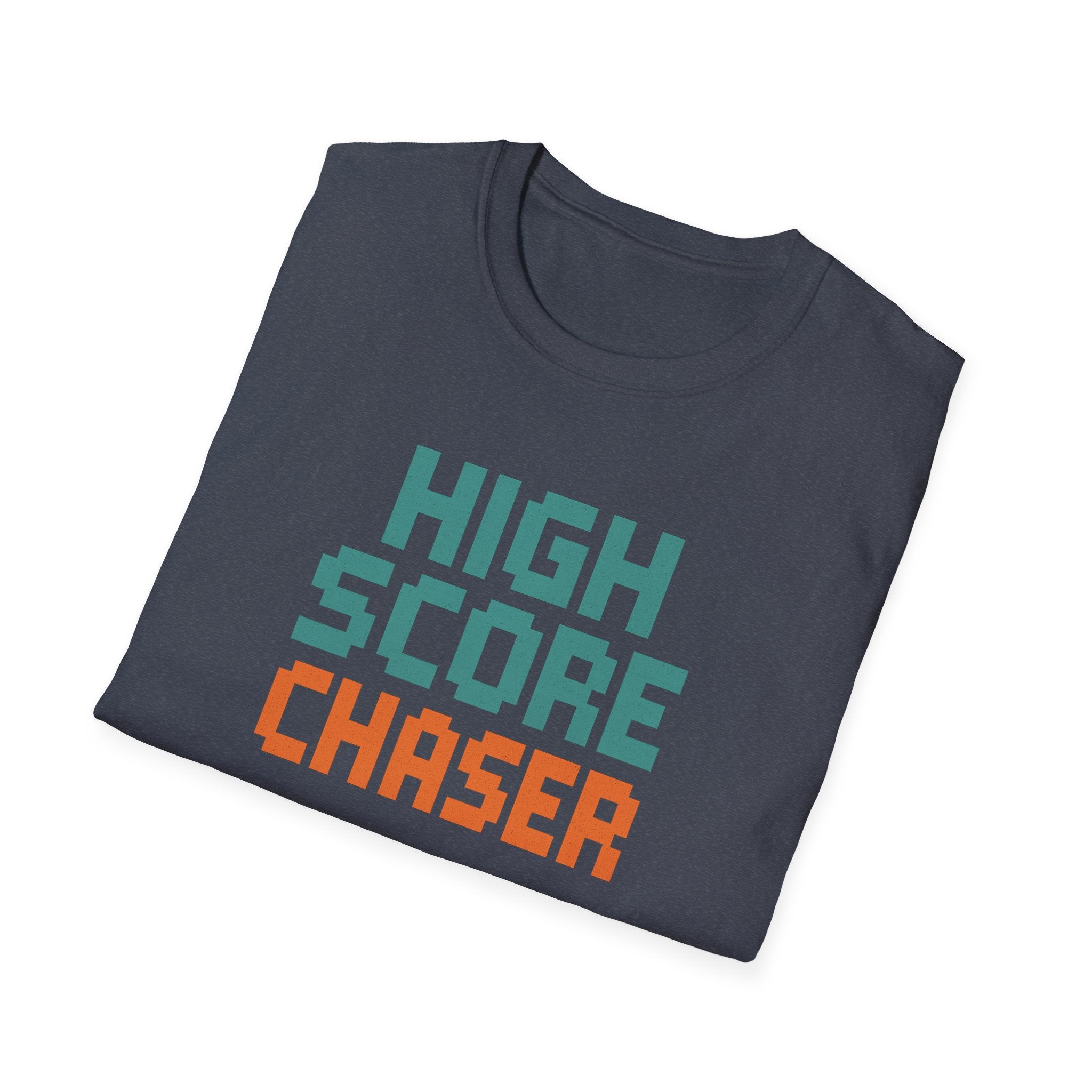 High Score Chaser T-Shirt - Retro Gamer Tee, Cute Gift for Gamers, Birthday, Christmas, Unisex Softstyle Tee