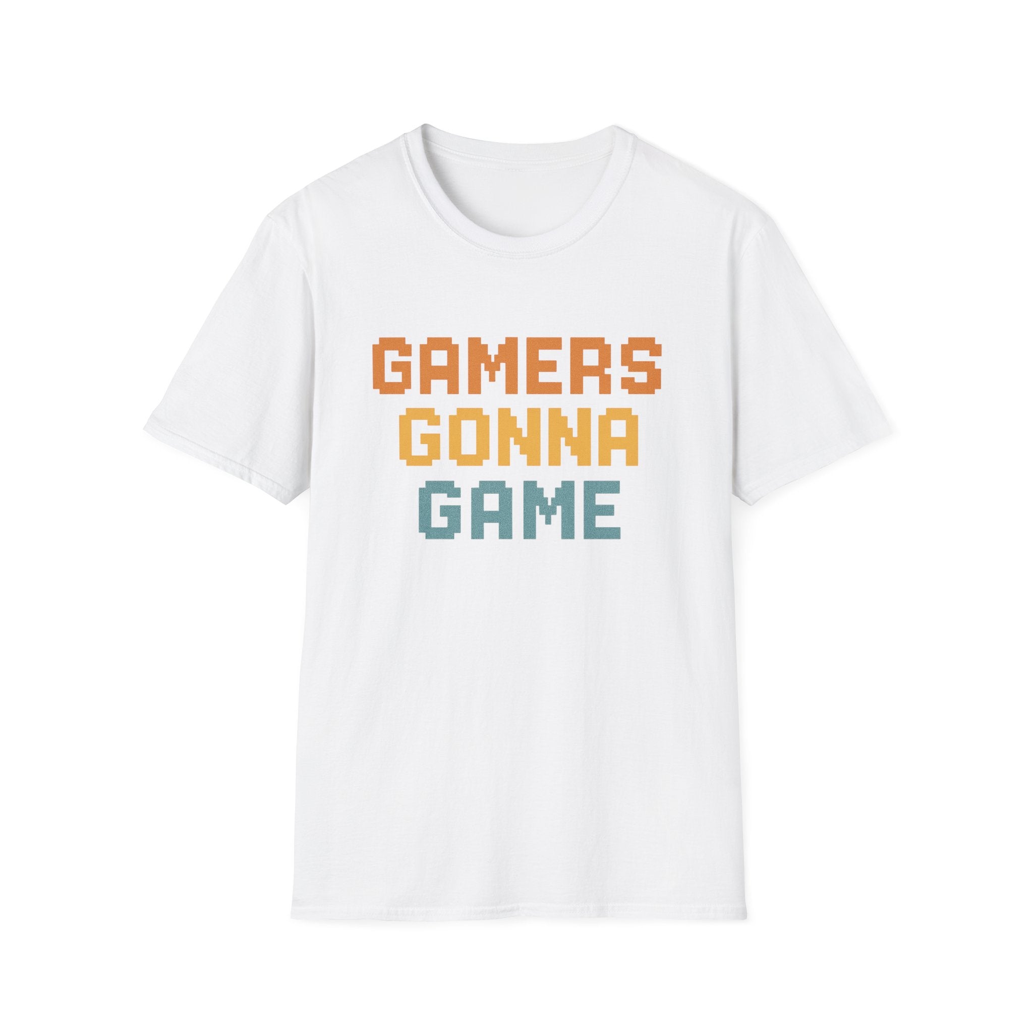 Gamers Gonna Game T-Shirt, Unisex Softstyle Tee, Gamer Gift, Fun Casual Wear, Gaming Merchandise, Comfortable Gaming Shirt