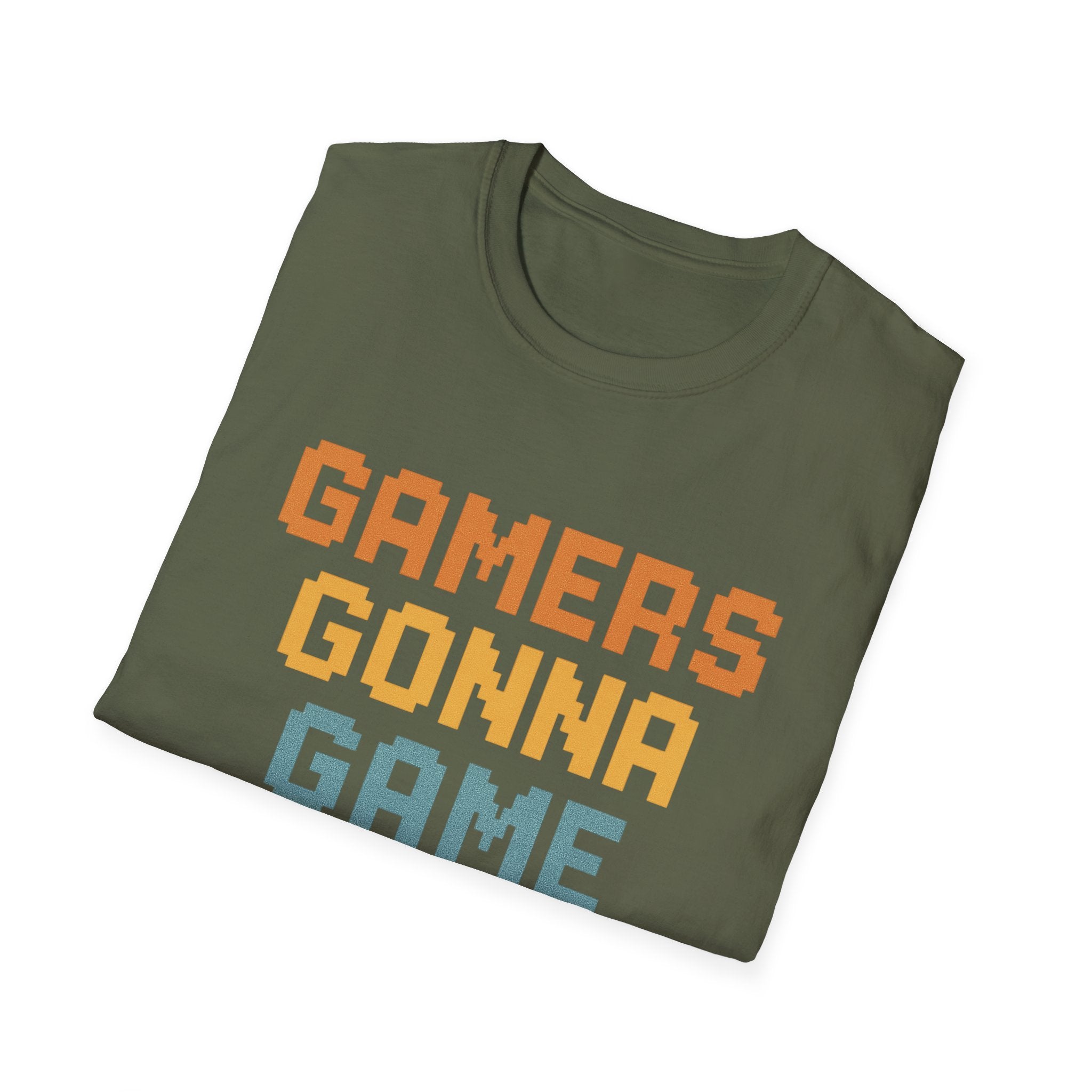 Gamers Gonna Game T-Shirt, Unisex Softstyle Tee, Gamer Gift, Fun Casual Wear, Gaming Merchandise, Comfortable Gaming Shirt