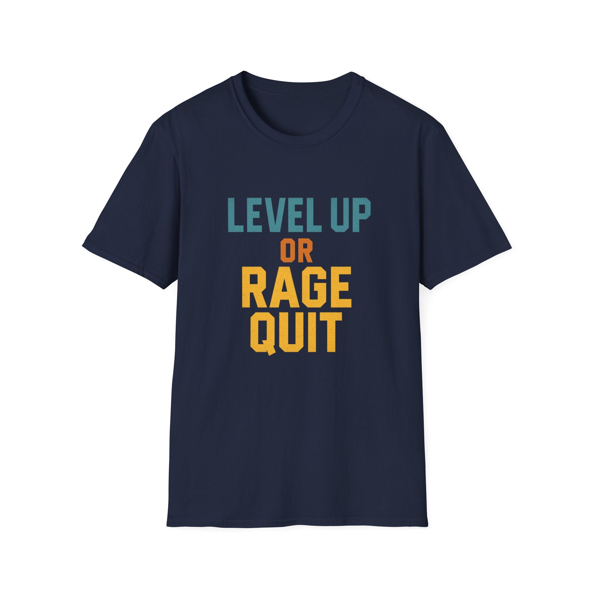 Level Up or Rage Quit Gamer T-Shirt, Unisex Tee for Gamers, Casual Wear, Gift for Gamers, Birthday Gift
