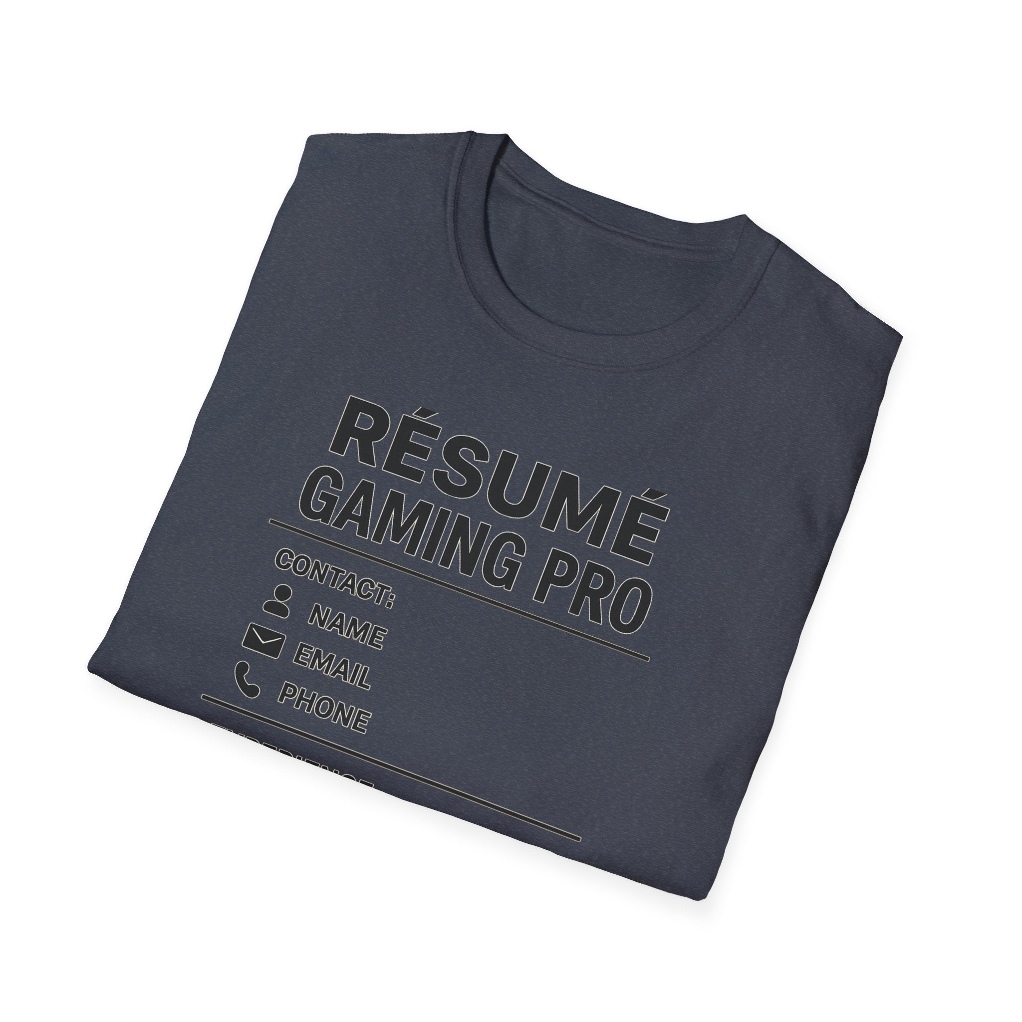 Gaming Pro Resume T-Shirt | Funny Gamer Tee | Gift for Gamers | Video Game Apparel | Casual Gaming Outfit | Gamer's Wardrobe