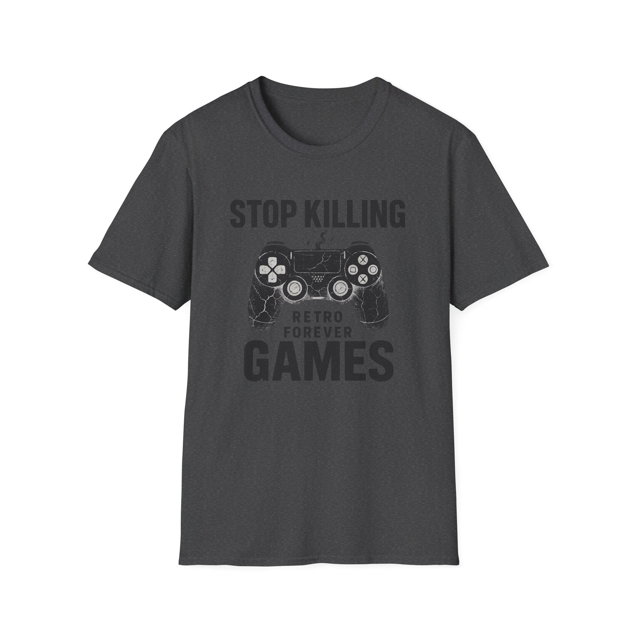 Retro Gaming T-Shirt, Stop Killing Games Tee, Gamer Gift, Video Game Apparel, Unisex Softstyle Shirt, Perfect for Birthdays, Holidays