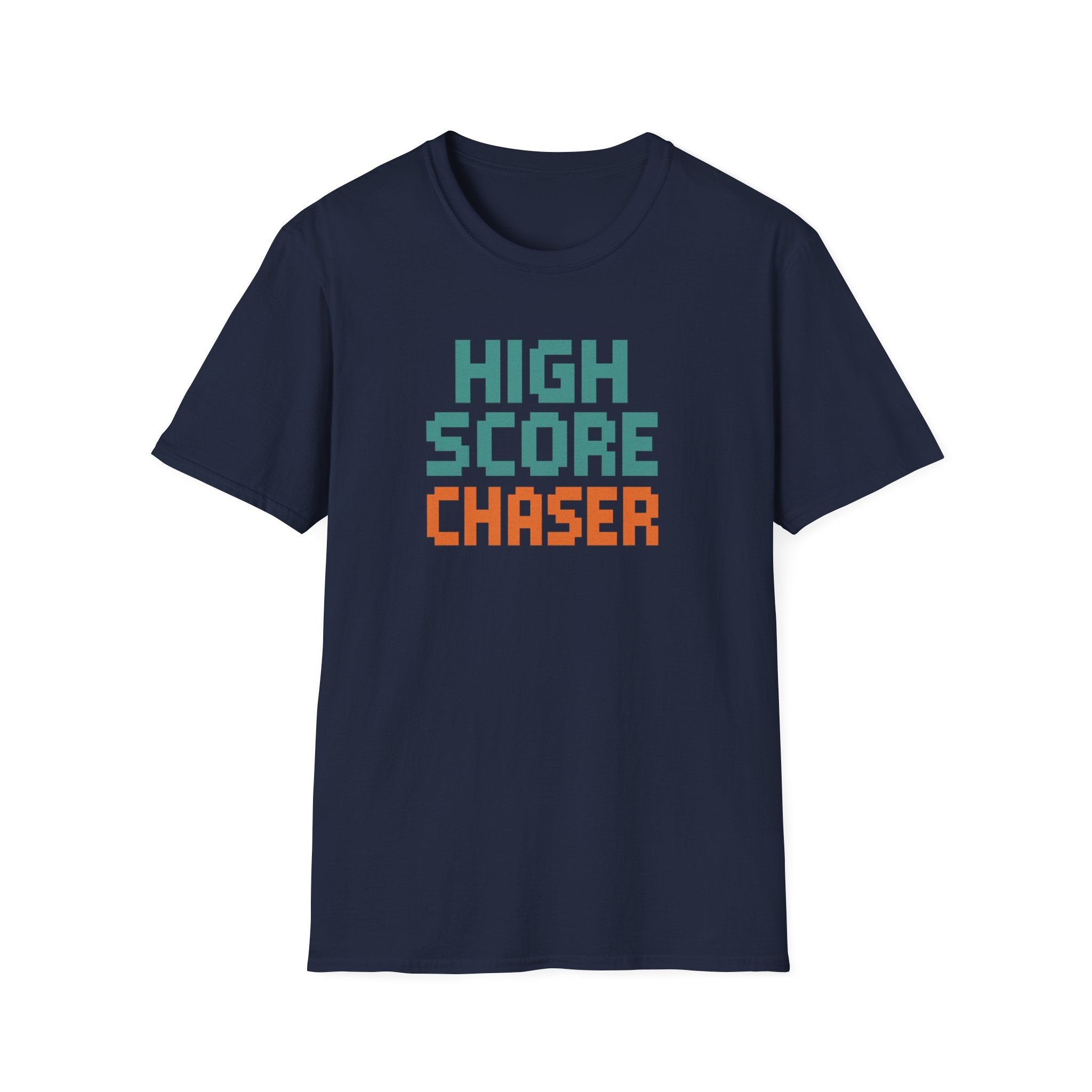 High Score Chaser T-Shirt - Retro Gamer Tee, Cute Gift for Gamers, Birthday, Christmas, Unisex Softstyle Tee