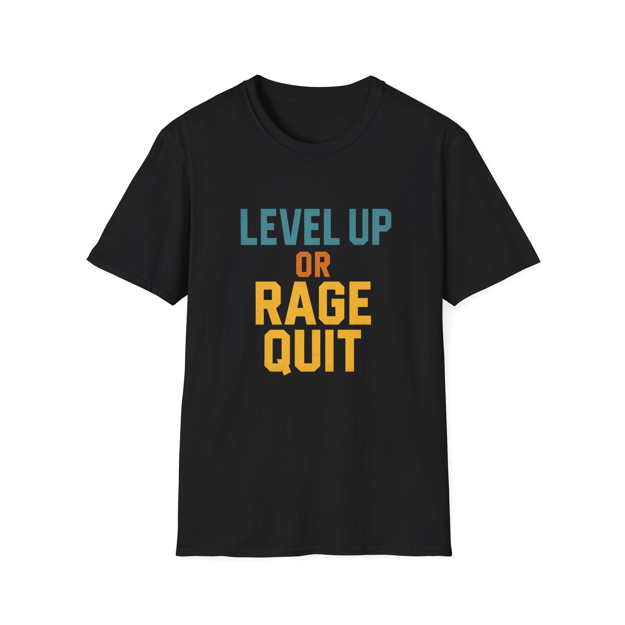 Level Up or Rage Quit Gamer T-Shirt, Unisex Tee for Gamers, Casual Wear, Gift for Gamers, Birthday Gift