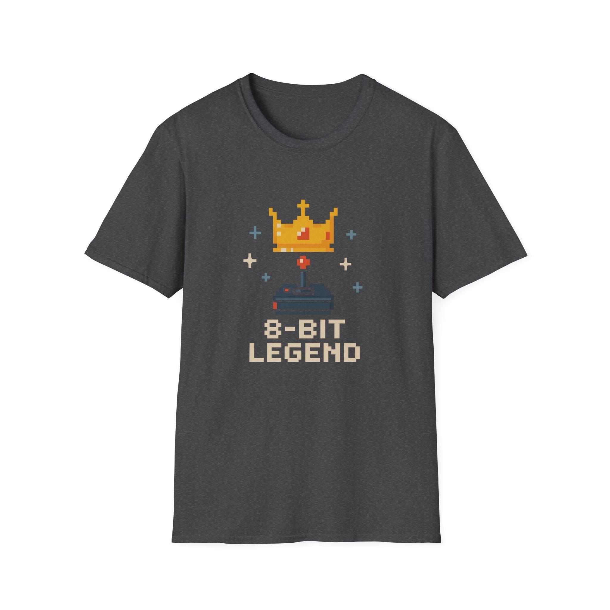 8-Bit Legend Unisex Softstyle T-Shirt | Retro Gaming Tee, Gamer Gift, Birthday Present, Casual Wear, Comic Con T-Shirt