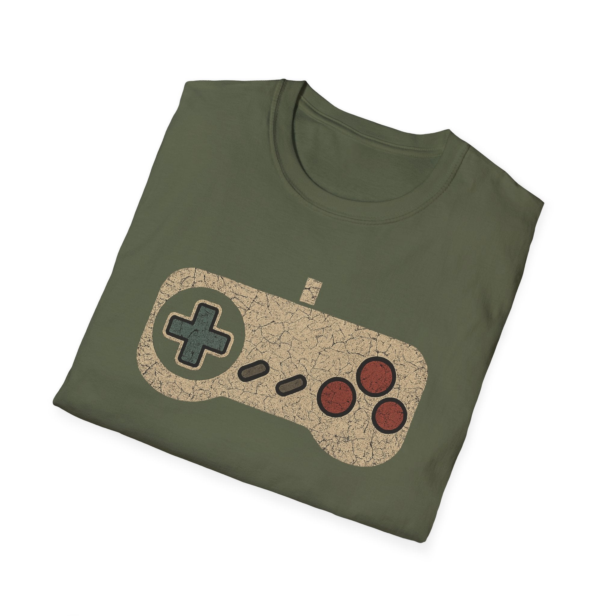 Vintage Gaming Controller T-Shirt, Unisex Tee for Gamers, Retro Video Game Shirt, Gift for Gamers, Casual Statement Tee, Birthday Gift