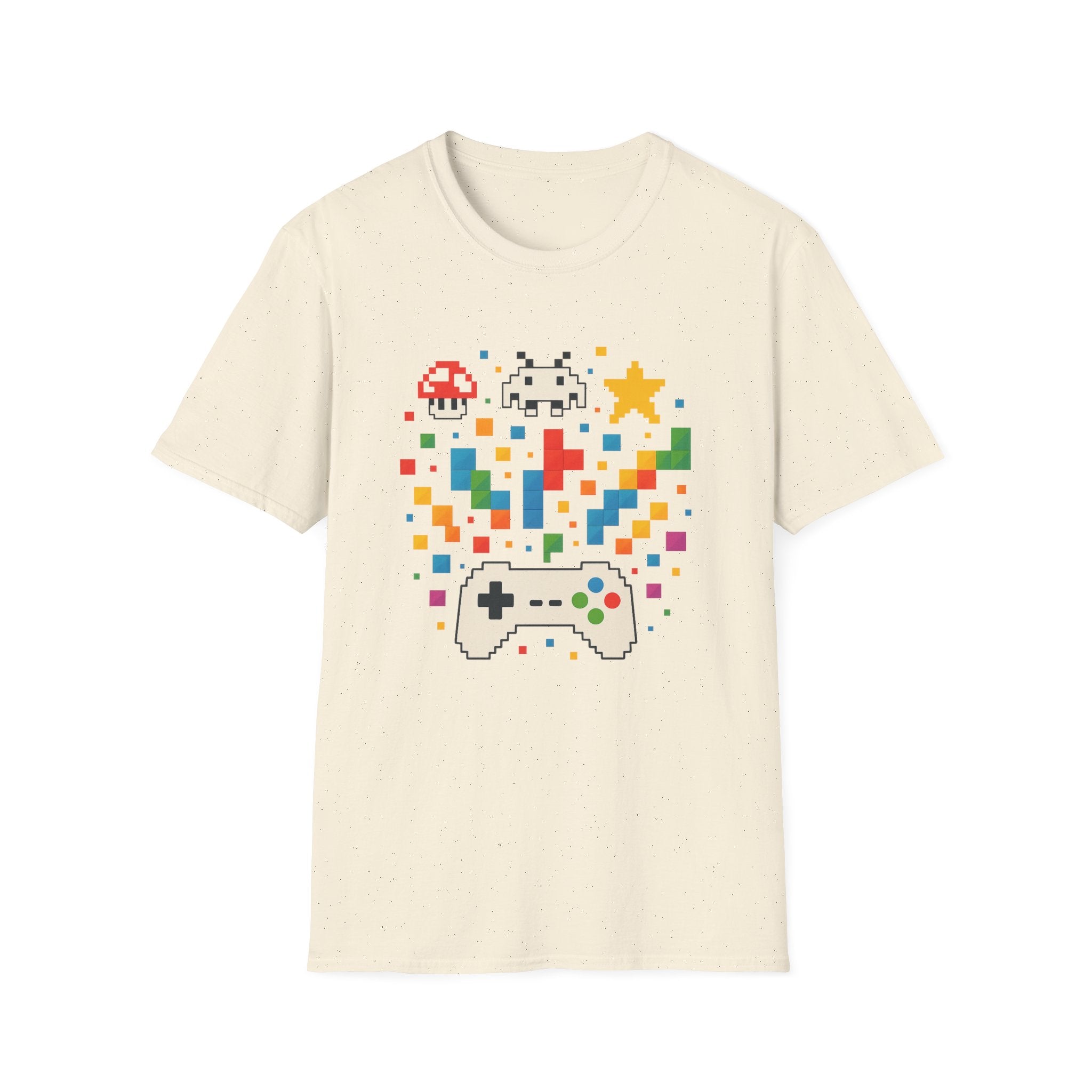 Retro Gamer Unisex T-Shirt, Video Game Tee, Gaming Gift, Fun Shirt for Gamers, Pixel Art T-Shirt, Birthday Gift