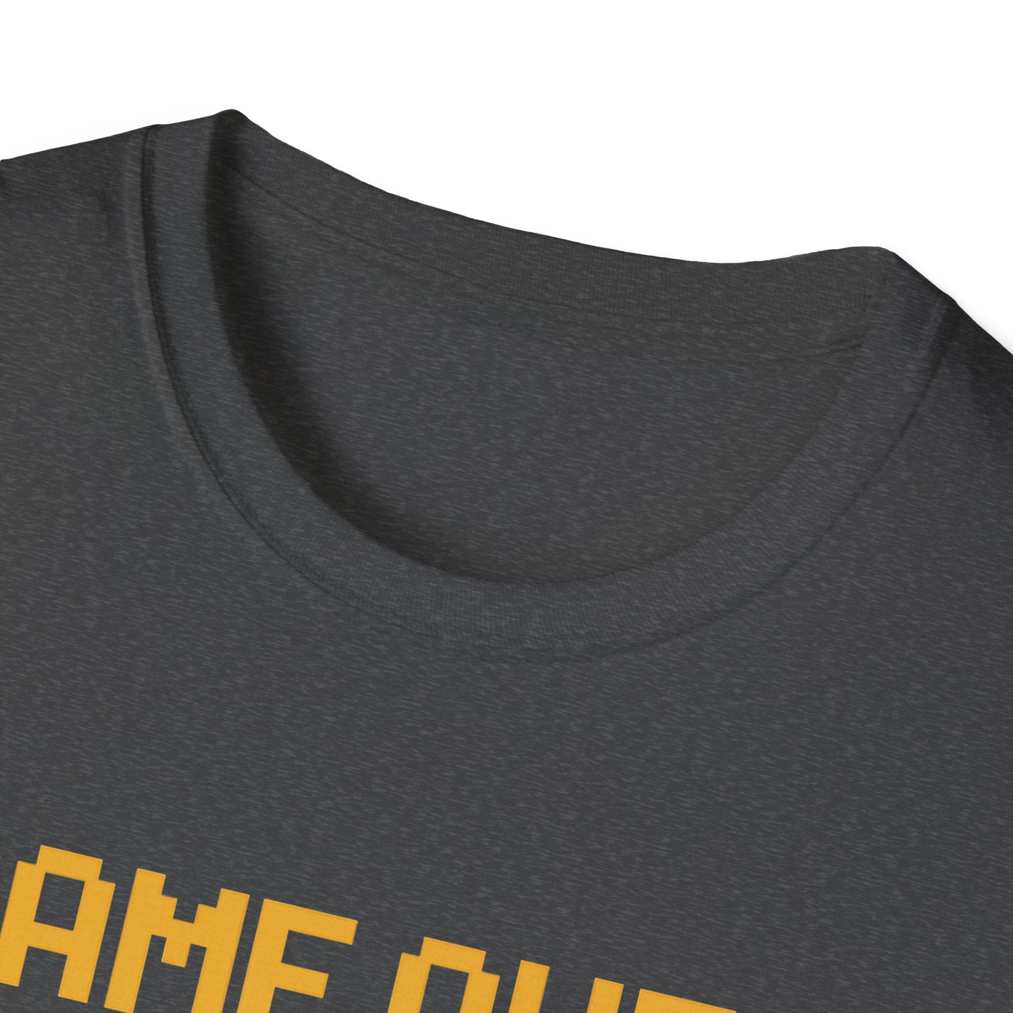 Game Over Vibe Unisex T-Shirt, Fun Gamer Tee, Retro Video Game Shirt, Gift for Gamers, Casual Wear, Everyday Style