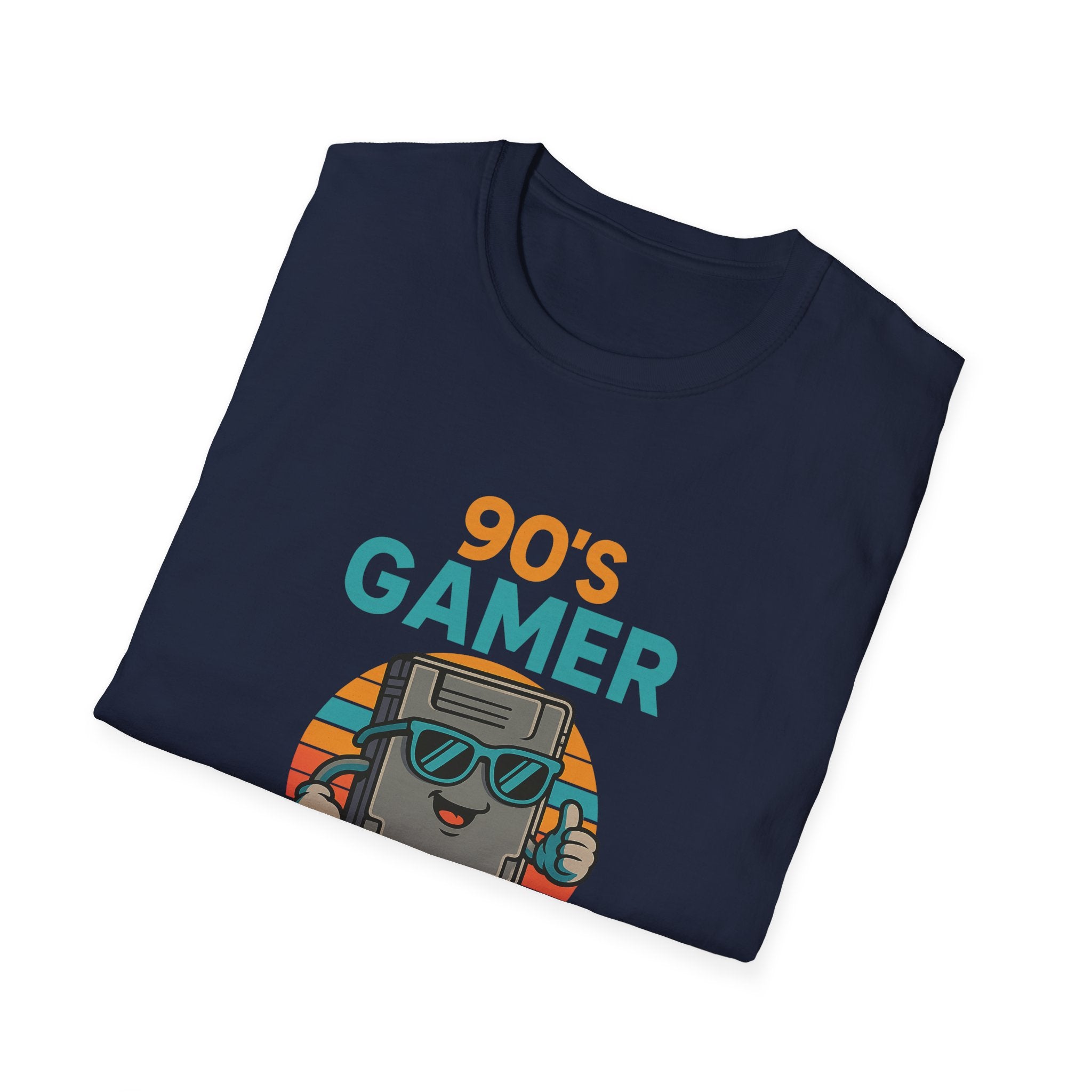 90's Gamer Level Up Unisex Softstyle T-Shirt, Retro Gaming Tee, Gift for Gamers, Nostalgic Apparel, Birthday Present, Casual Wear