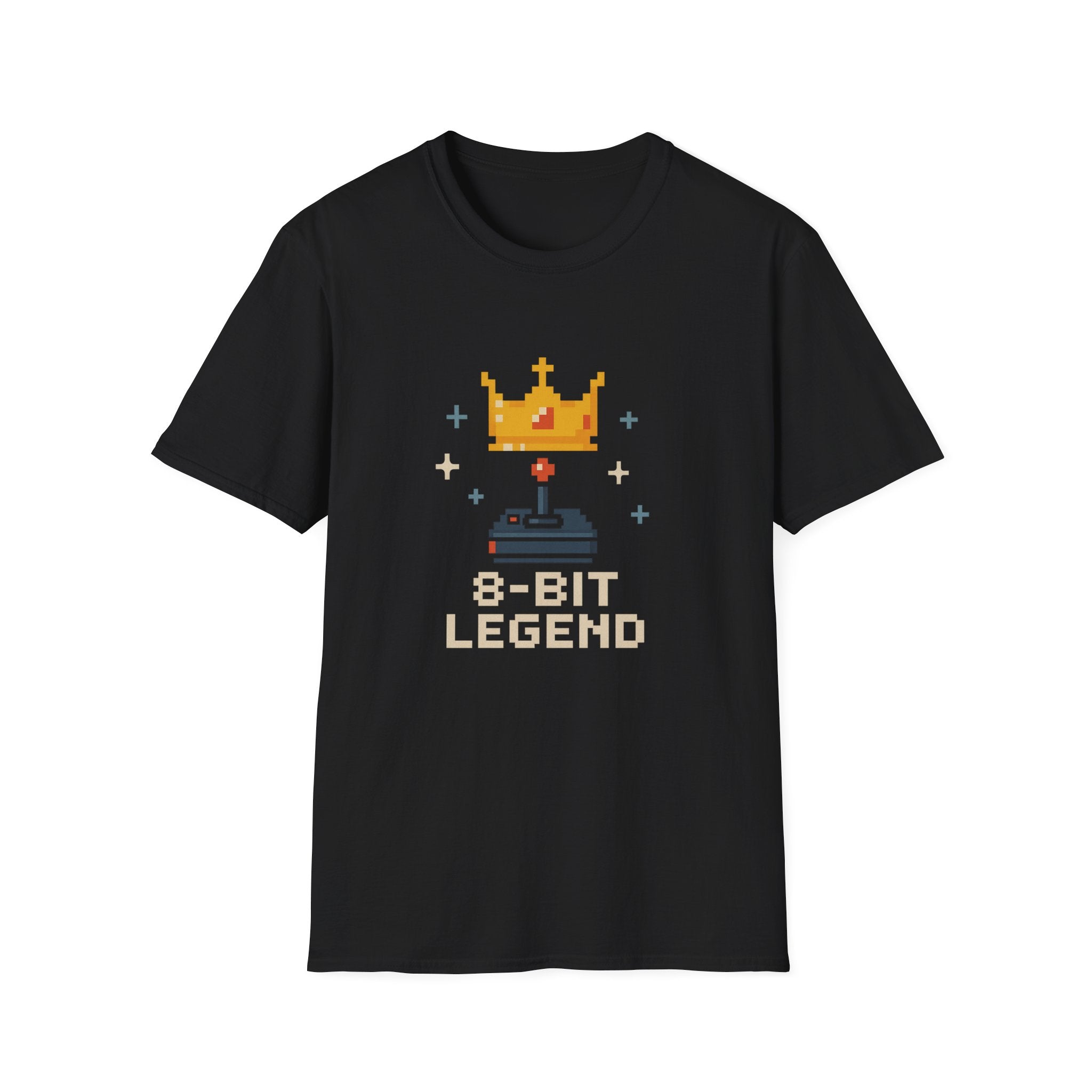 8-Bit Legend Unisex Softstyle T-Shirt | Retro Gaming Tee, Gamer Gift, Birthday Present, Casual Wear, Comic Con T-Shirt