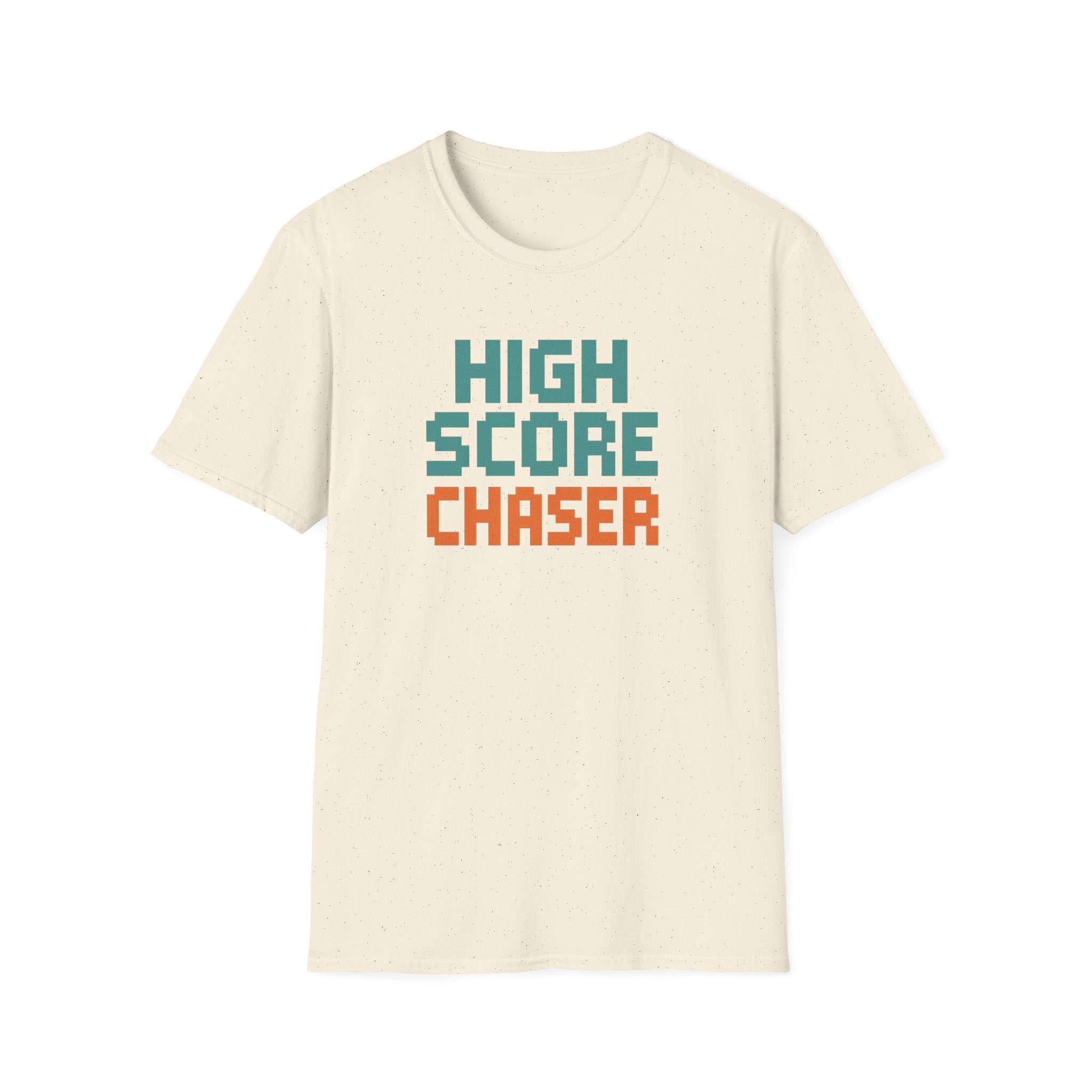 High Score Chaser T-Shirt - Retro Gamer Tee, Cute Gift for Gamers, Birthday, Christmas, Unisex Softstyle Tee