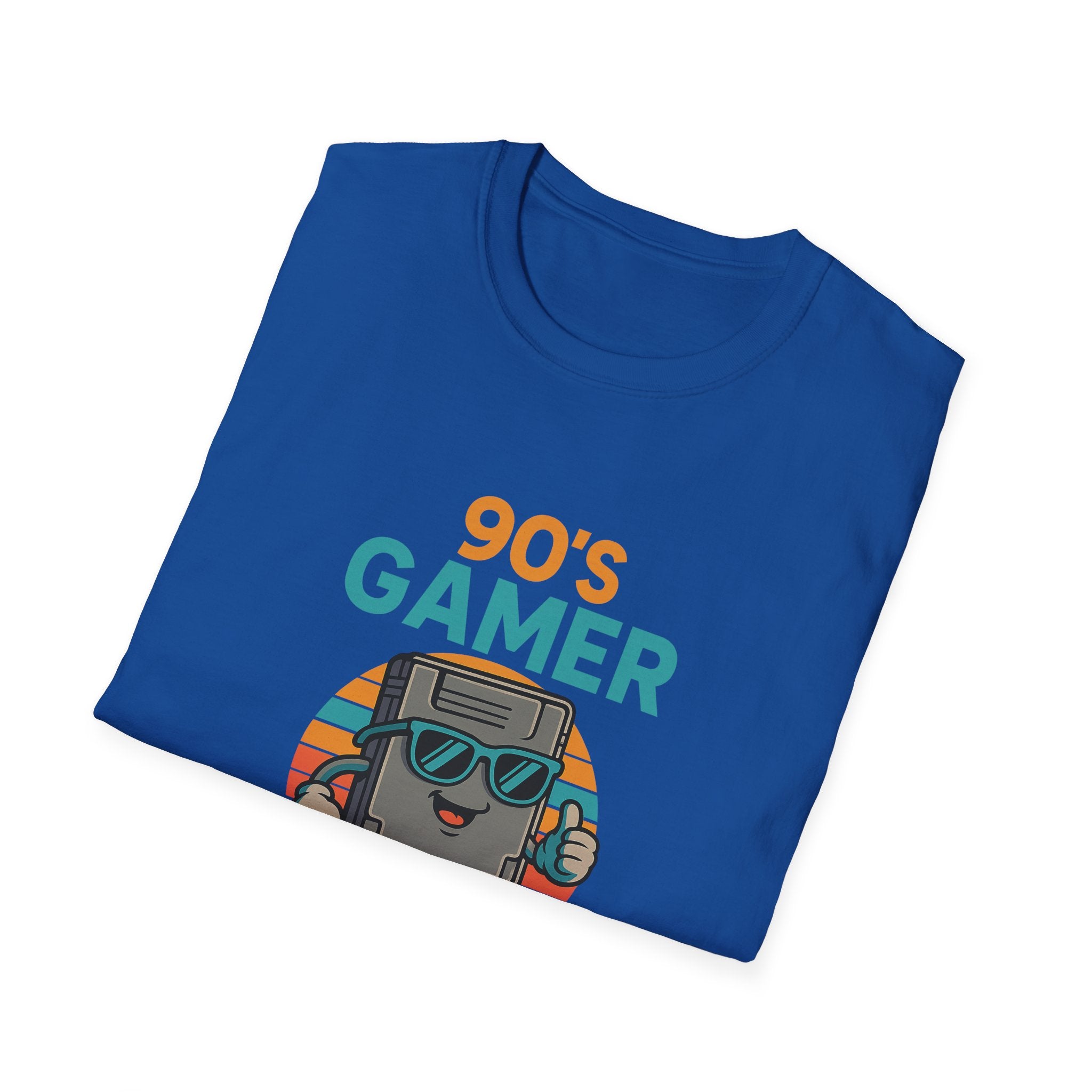 90's Gamer Level Up Unisex Softstyle T-Shirt, Retro Gaming Tee, Gift for Gamers, Nostalgic Apparel, Birthday Present, Casual Wear