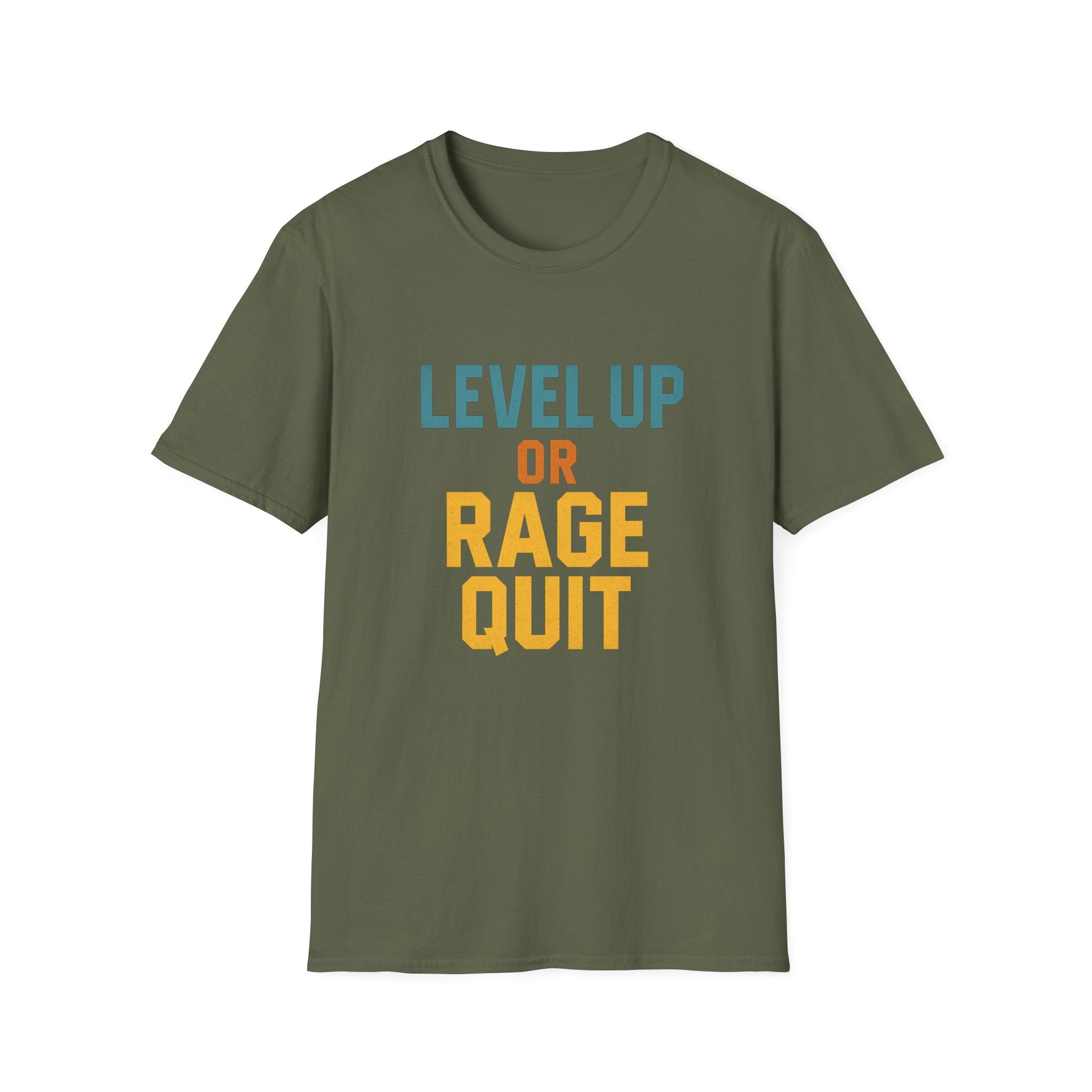 Level Up or Rage Quit Gamer T-Shirt, Unisex Tee for Gamers, Casual Wear, Gift for Gamers, Birthday Gift