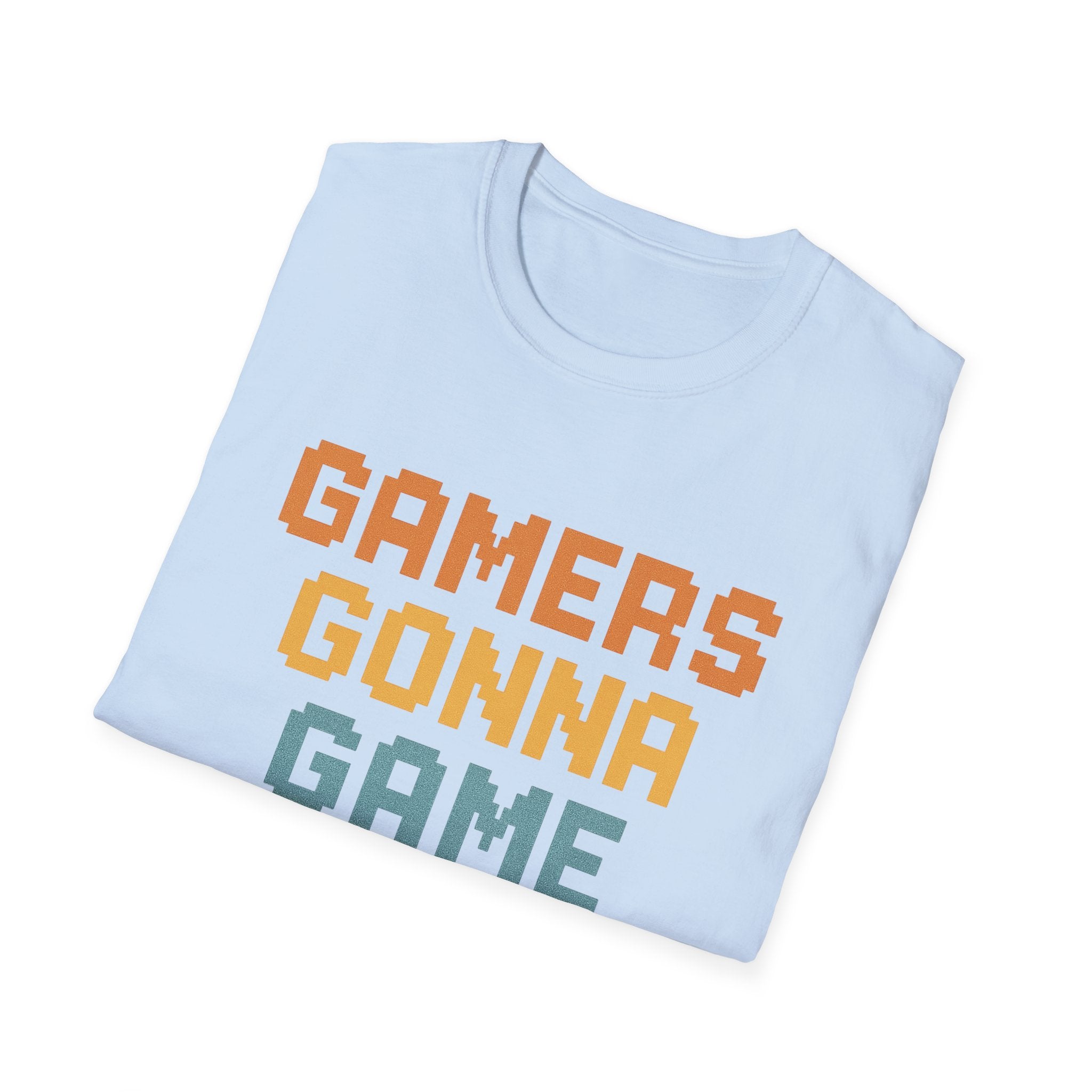 Gamers Gonna Game T-Shirt, Unisex Softstyle Tee, Gamer Gift, Fun Casual Wear, Gaming Merchandise, Comfortable Gaming Shirt